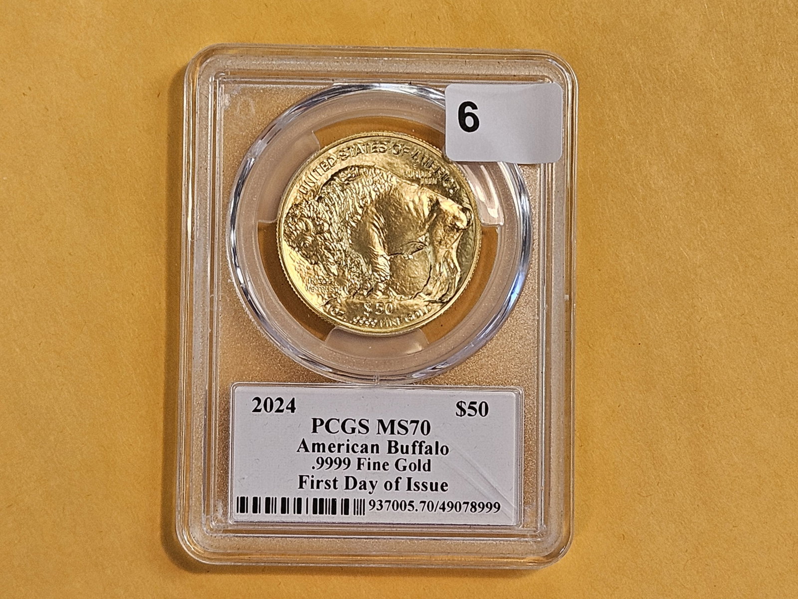 GOLD! PERFECT! PCGS 2024 American $50 Gold BUFFALO in Mint State 70 - 2