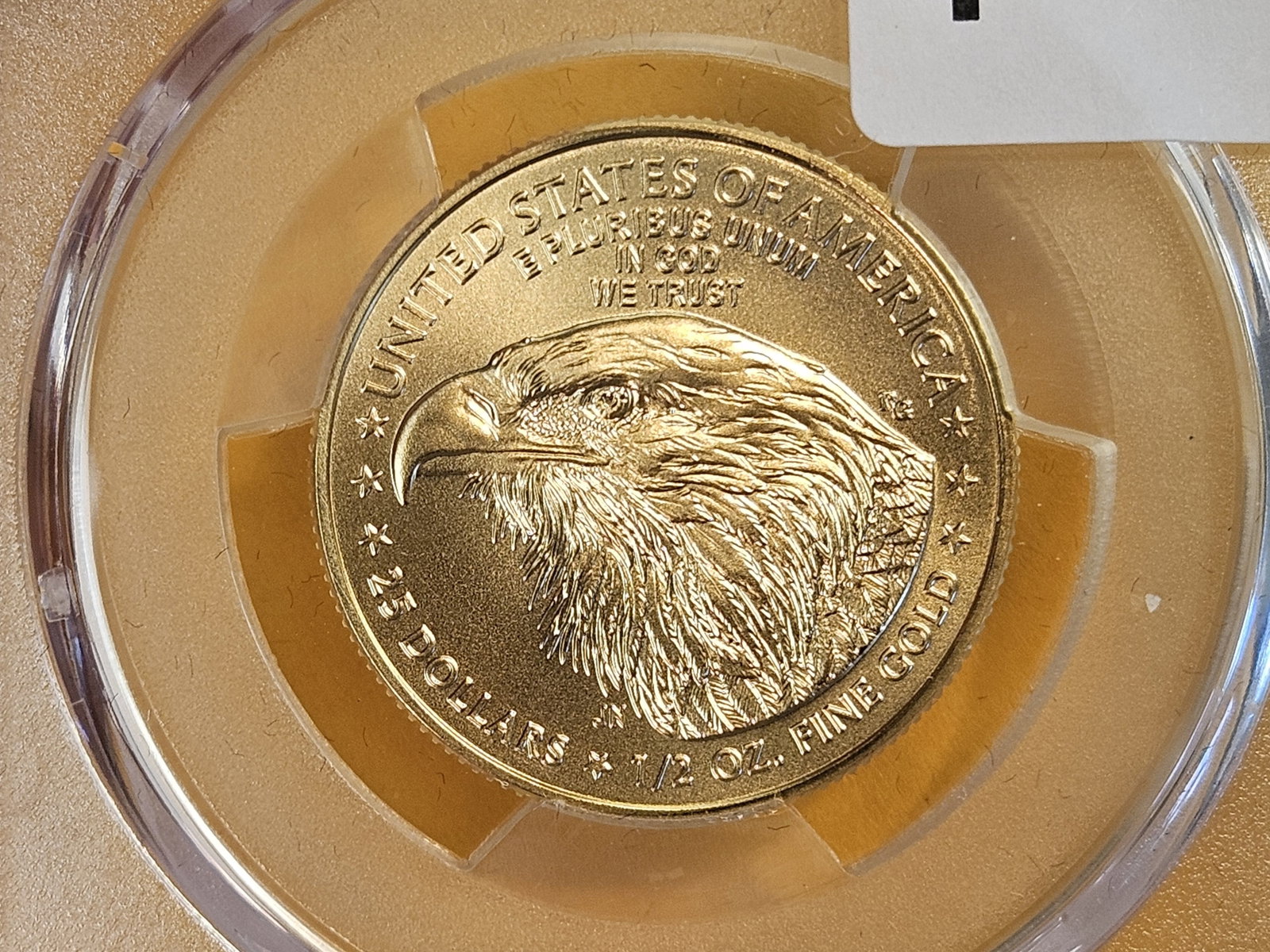 GOLD! PERFECT! PCGS 2023 American $25 Gold Eagle in Mint State 70 (1 of 3)