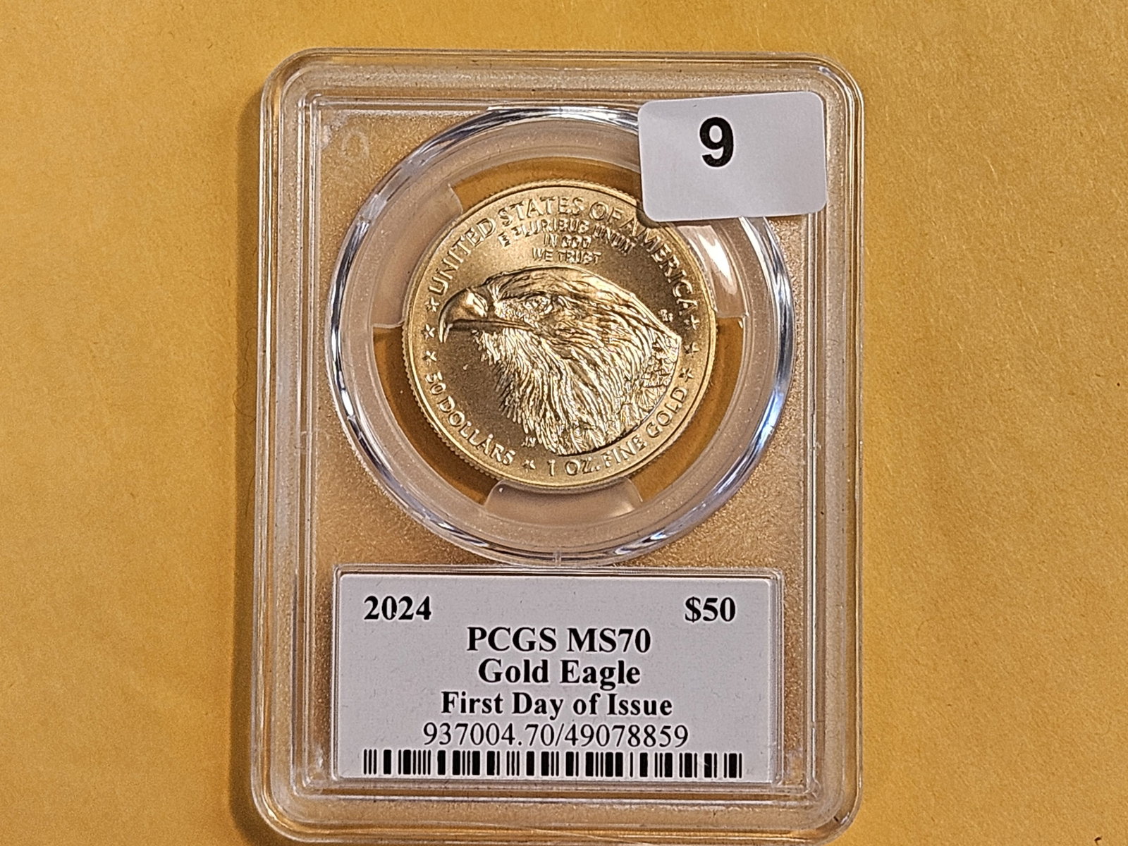 GOLD! PERFECT! PCGS 2024 American $50 Gold Eagle in Mint State 70 - 2