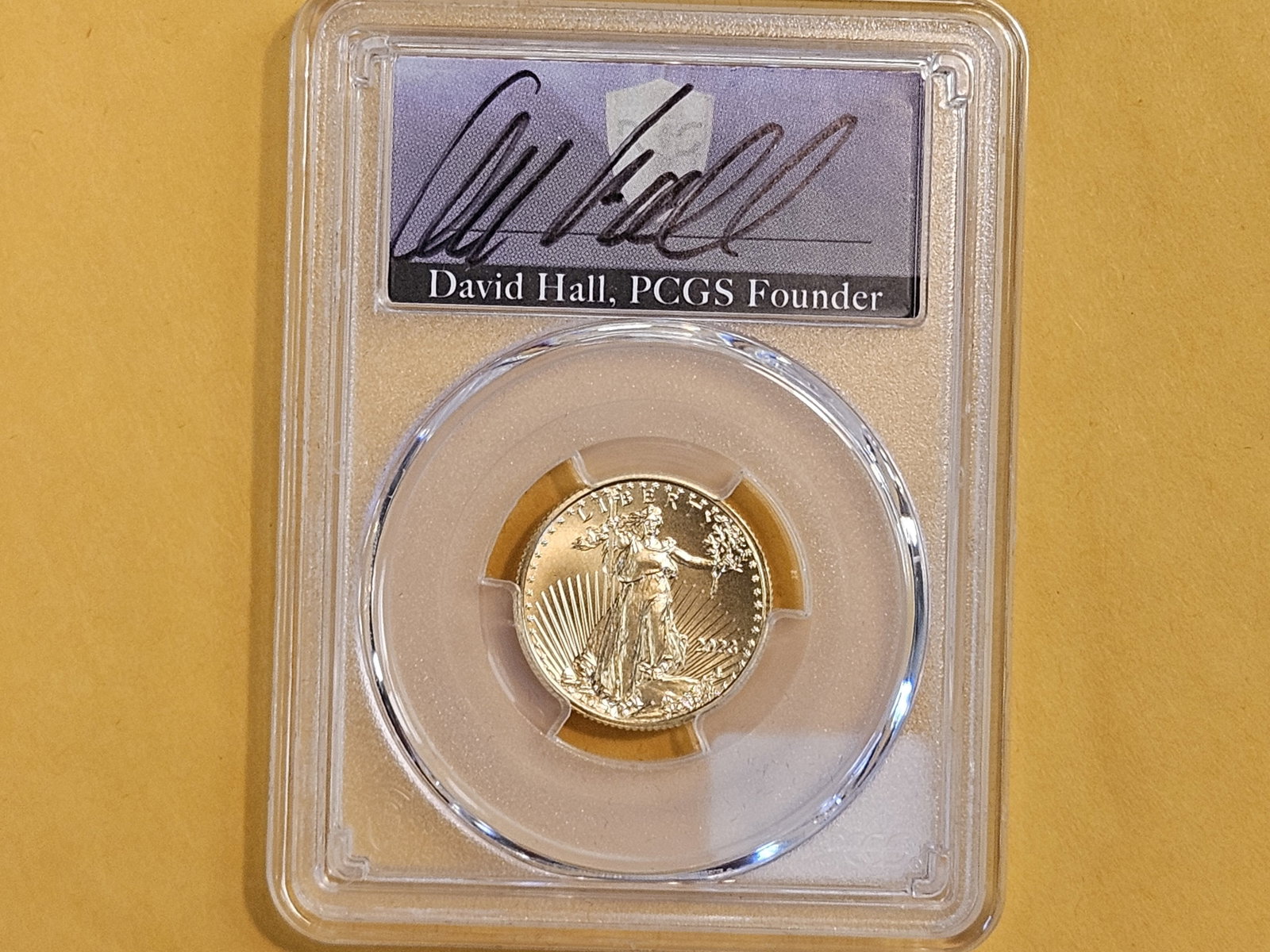 GOLD! PERFECT! PCGS 2023 American $10 Gold Eagle in Mint State 70 - 3