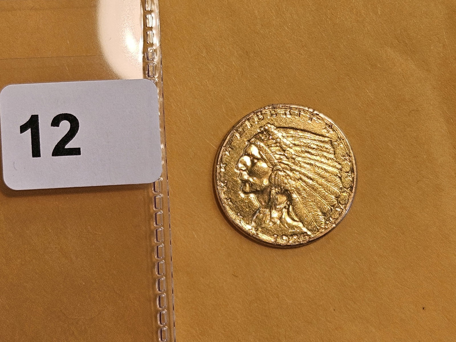 GOLD! Brilliant About Uncirculated plus - details 1925-D Indian Head Gold $2.5 Dollar Quarter Eagle - 2