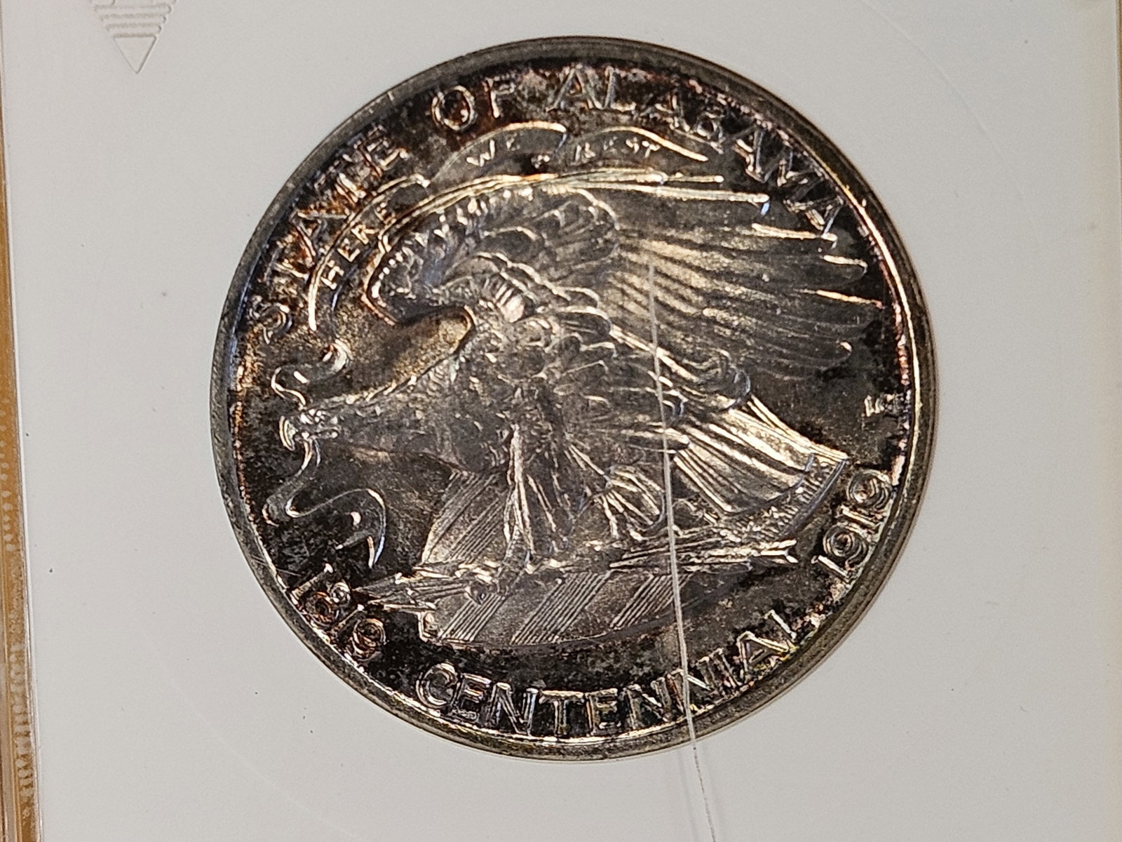 ANACS 1921 ALABAMA Commemorative Silver Half Dollar in Mint State 62 - 13