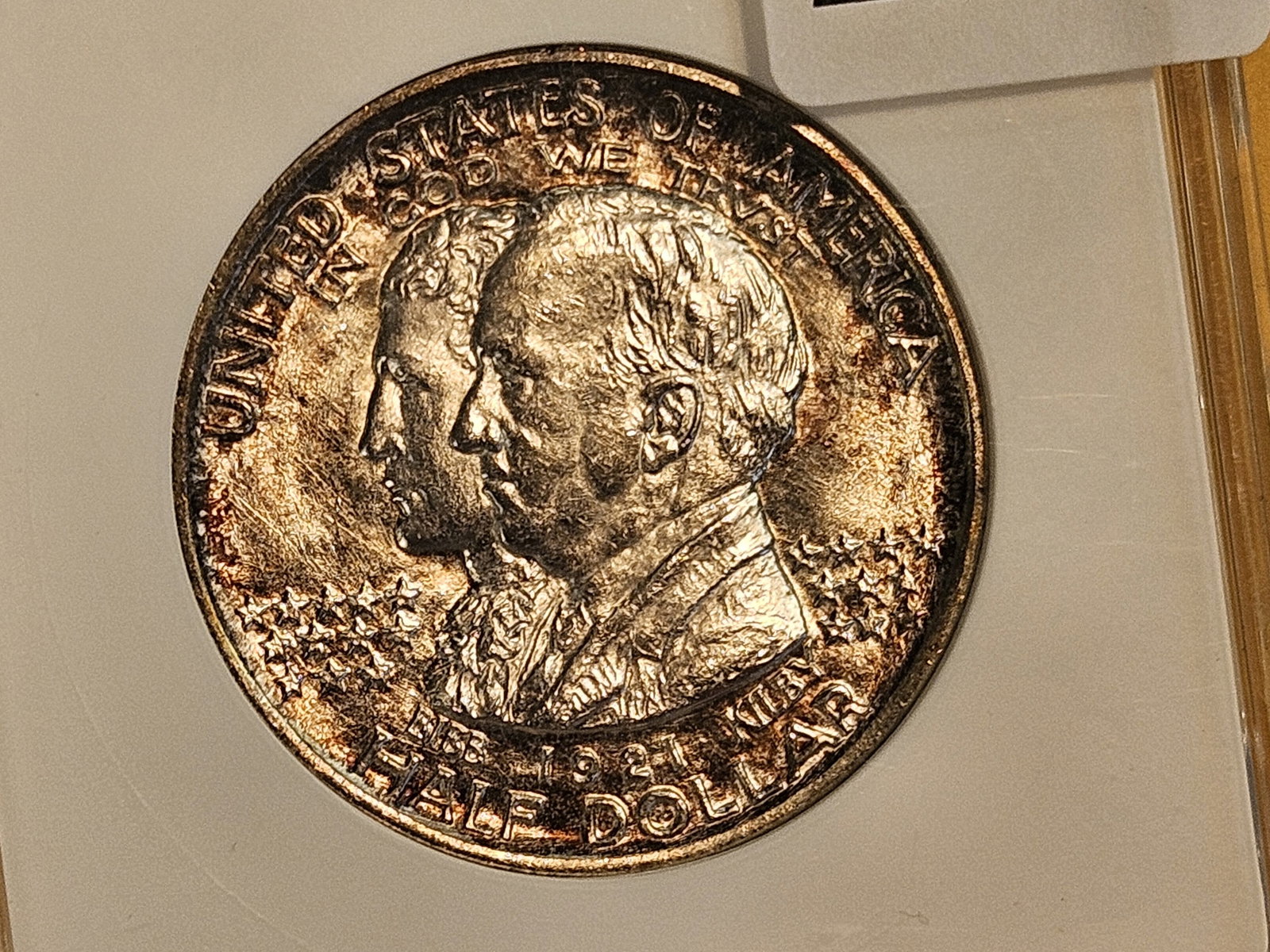 ANACS 1921 ALABAMA Commemorative Silver Half Dollar in Mint State 62 - 6