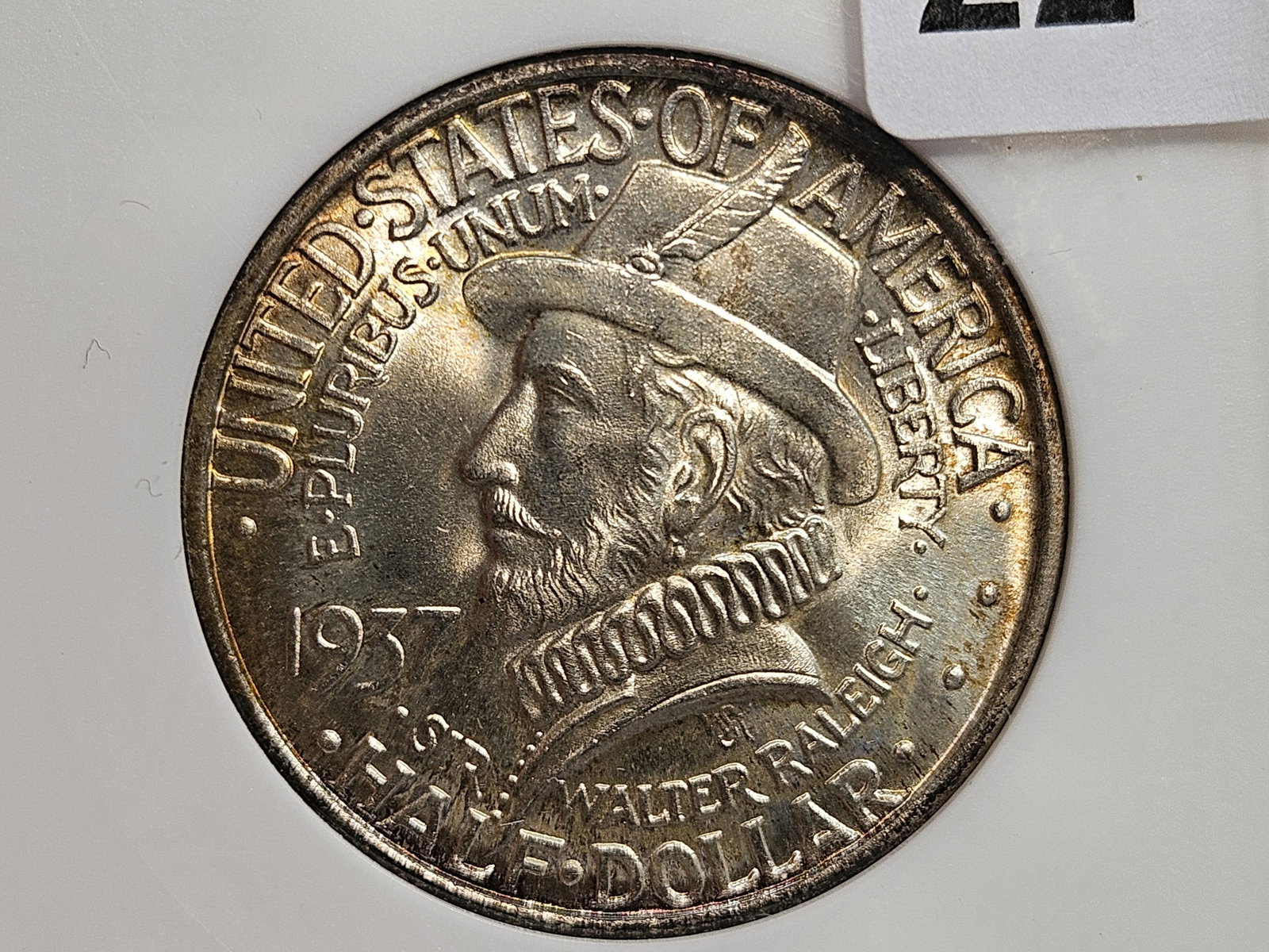 GEM! ANACS 1937 Roanoke Commemorative Silver Half Dollar in Mint State 65: Gorgeous coin with lovely toning. Old ANACS holder…possibly upgrade?