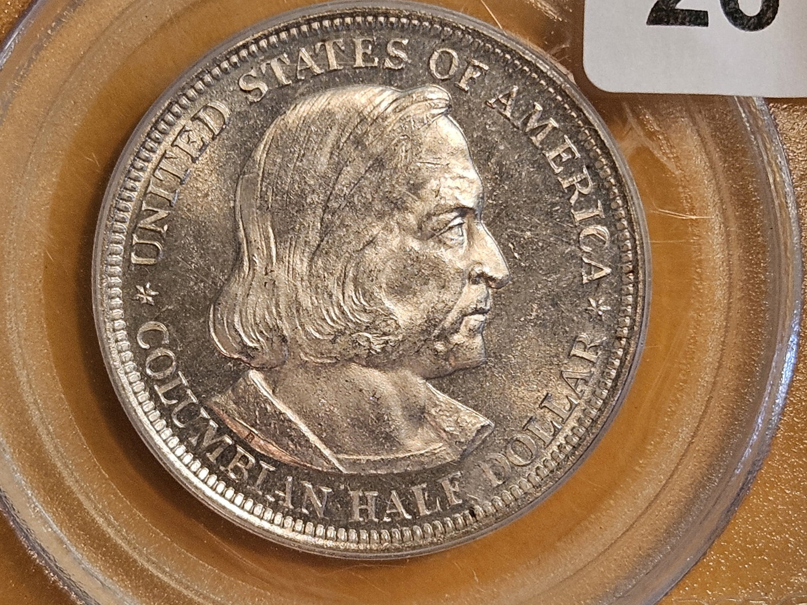 PCGS 1893 Columbian silver Half Dollar in Mint State 63: Nice reflective fields