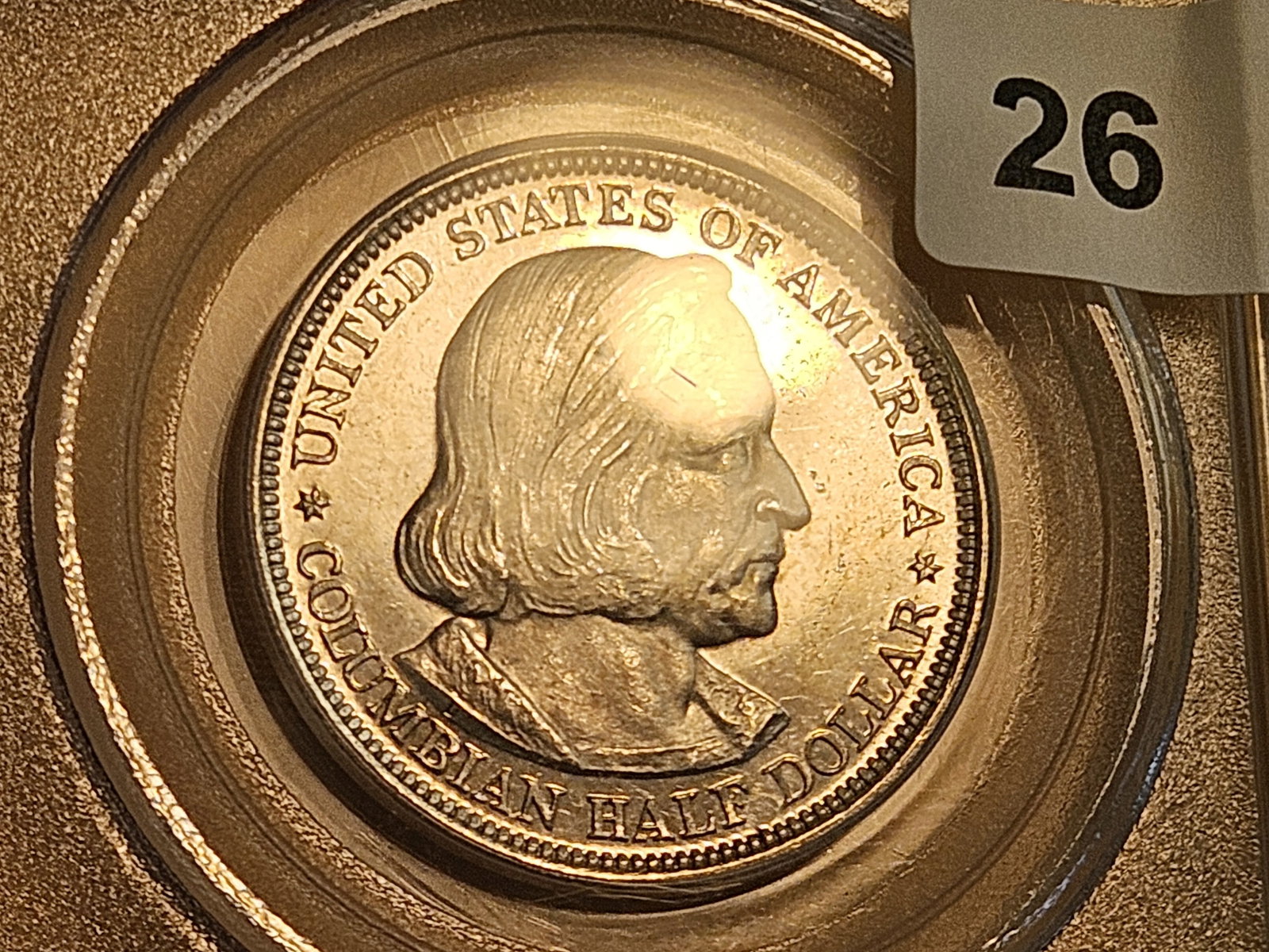 PCGS 1893 Columbian silver Half Dollar in Mint State 63 - 4