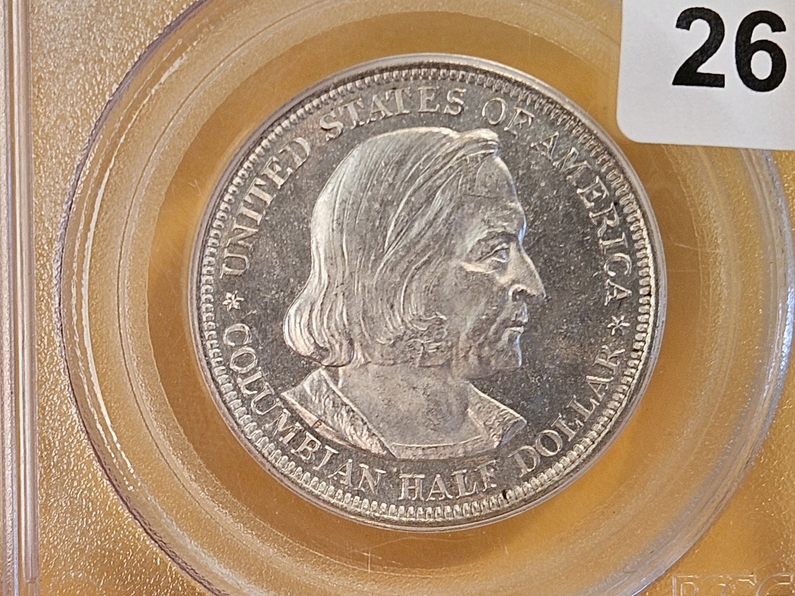 PCGS 1893 Columbian silver Half Dollar in Mint State 63 - 5