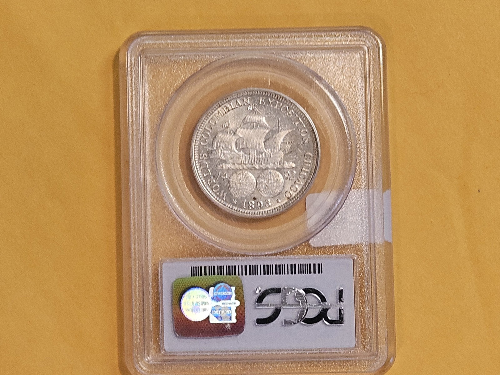 PCGS 1893 Columbian silver Half Dollar in Mint State 63 - 6