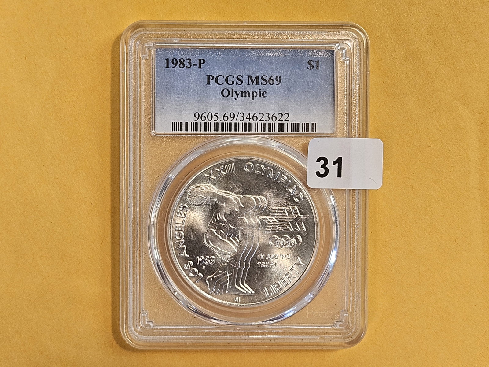 PCGS 1983-P Commemorative Silver Dollar in Mint State 69 - 2