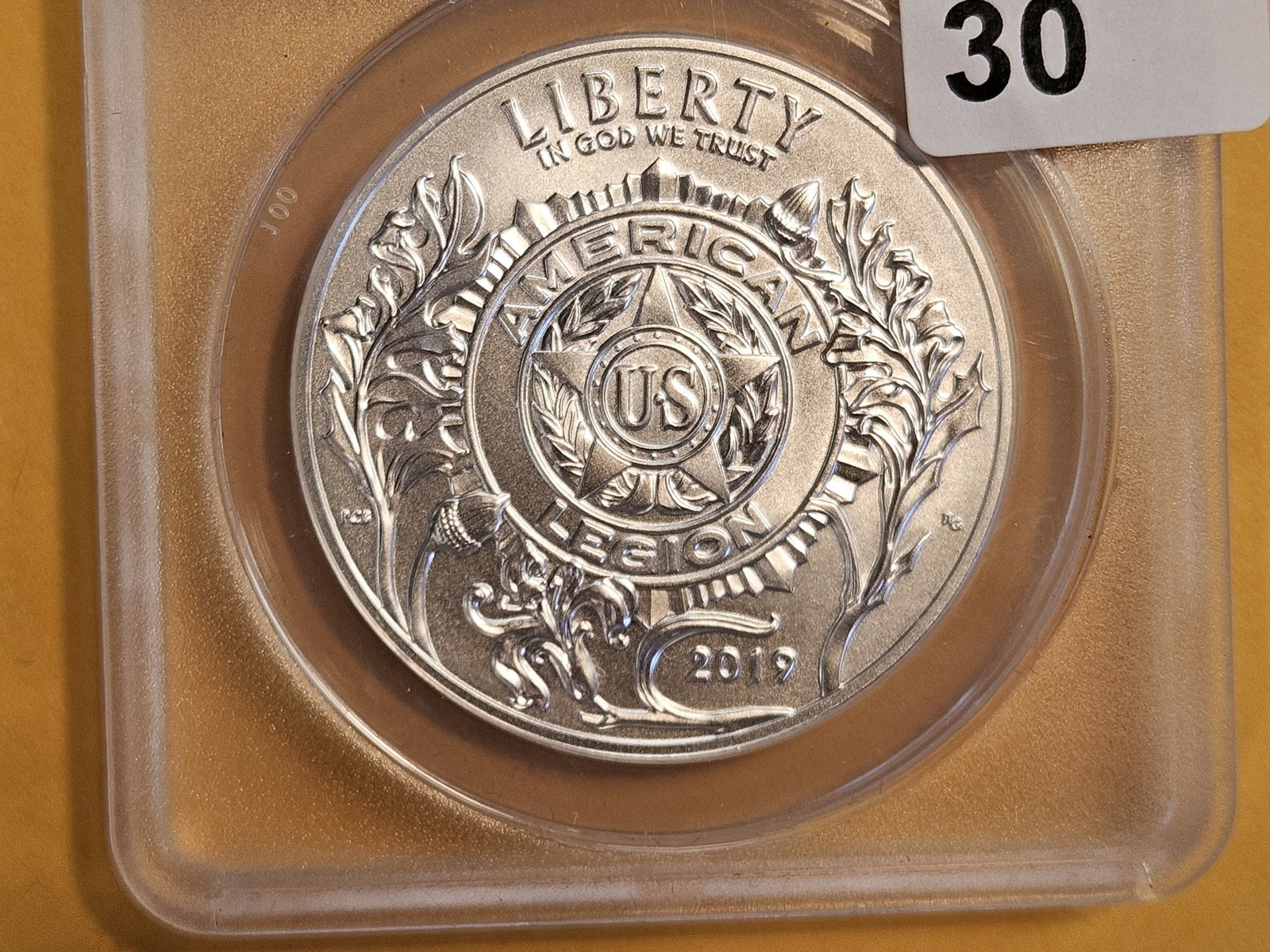 PERFECT! ANACS 2019-P Commemorative Silver Dollar in Mint State 70: Perfect Grade! American Legion 100th Anniversary