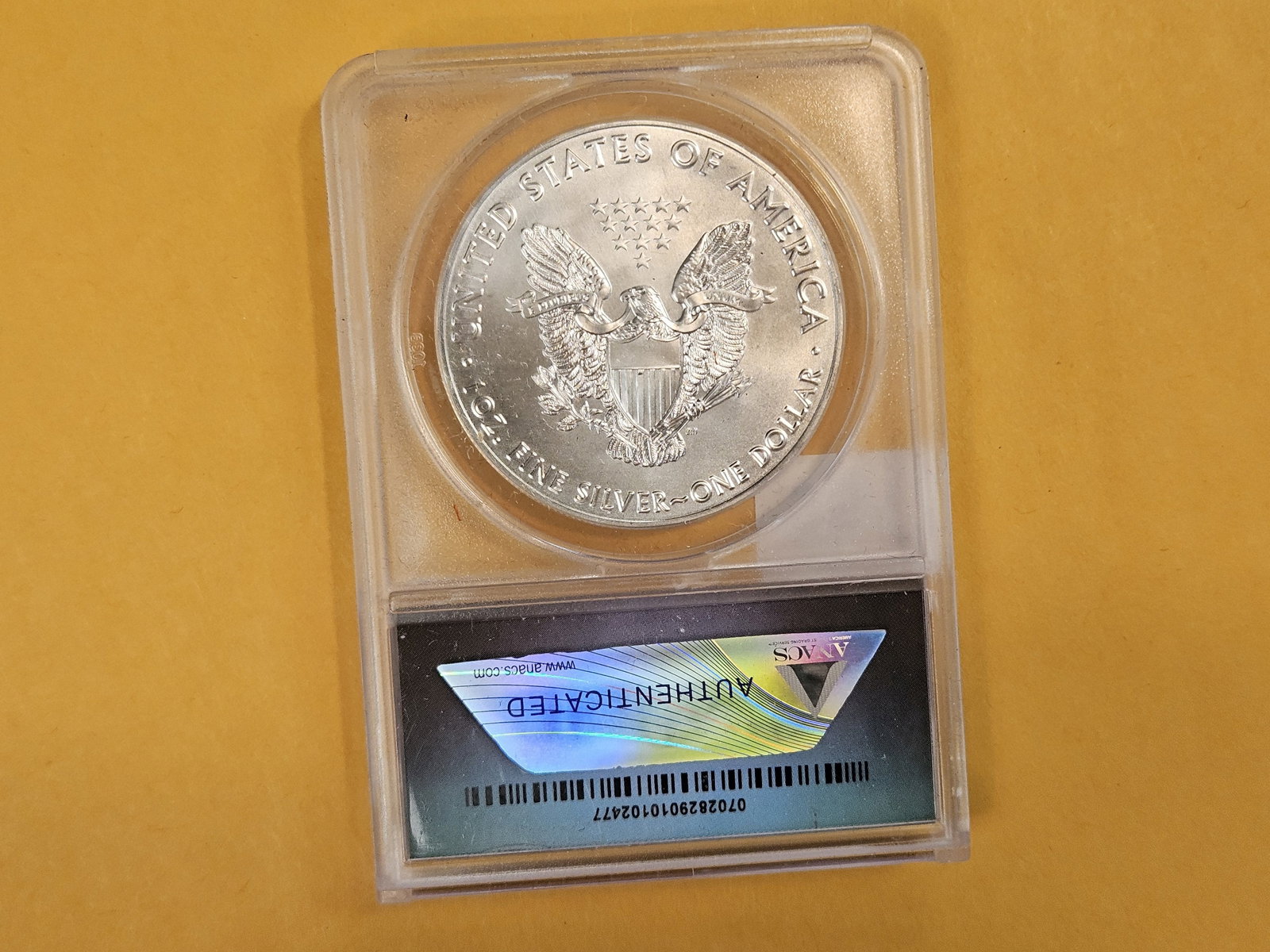 PERFECT! ANACS 2021 (P) American Silver Eagle in Mint State 70 - 2