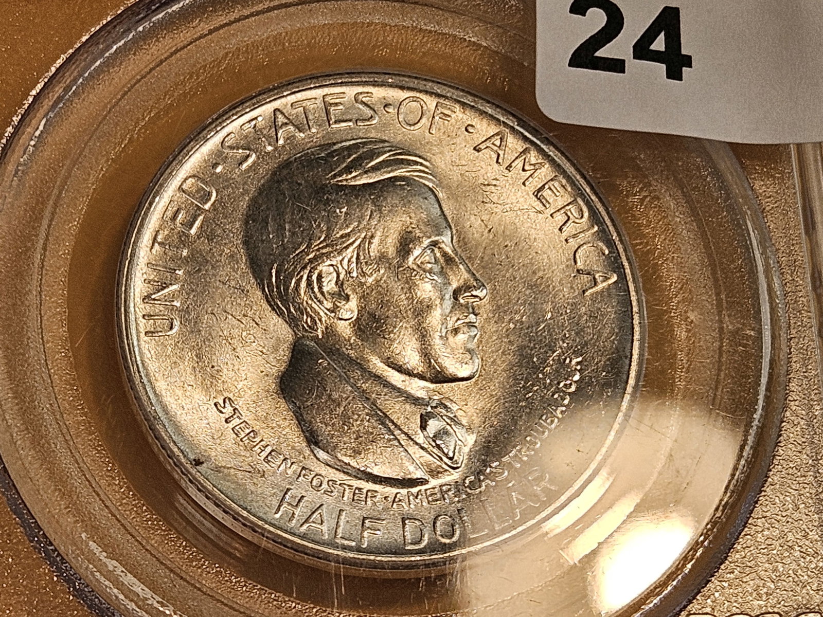 PCGS OGH 1936-S Cincinatti Commemorative Silver Half Dollar in Mint State 63 - 3