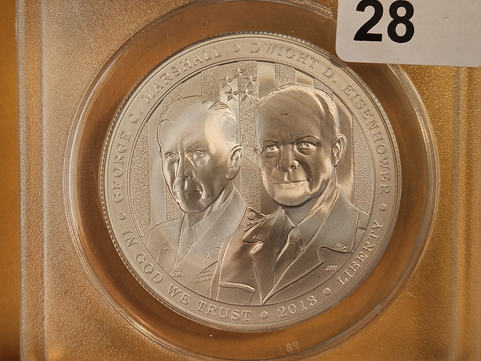 PERFECT! ANACS 2013-W Commemorative Silver Dollar in Mint State 70: Perfect Grade! 5-Star Generals