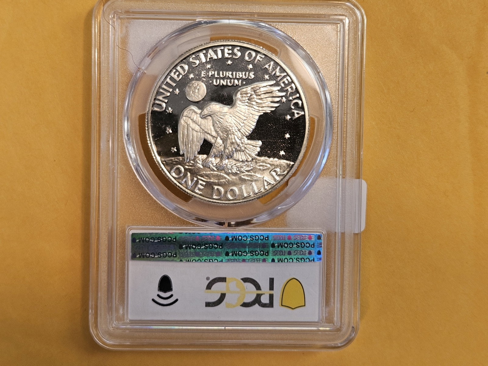 Variety! PCGS 1972-S Silver Eisenhower Dollar in Proof 68 Deep Cameo - 3