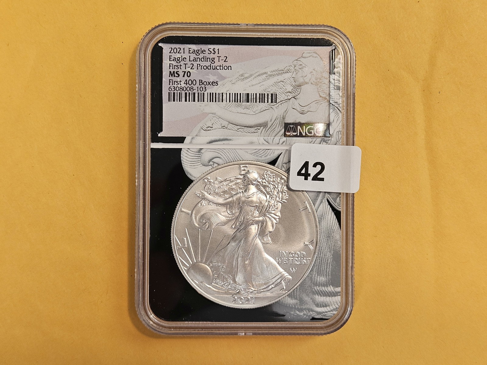 PERFECT! NGC 2021 American Silver Eagle in Mint State 70 (1 of 2)