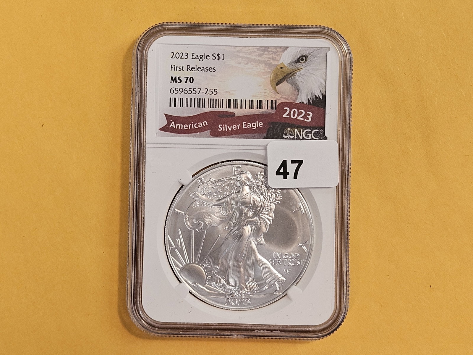 PERFECT! NGC 2023 American Silver Eagle in Mint State 70 (1 of 2)