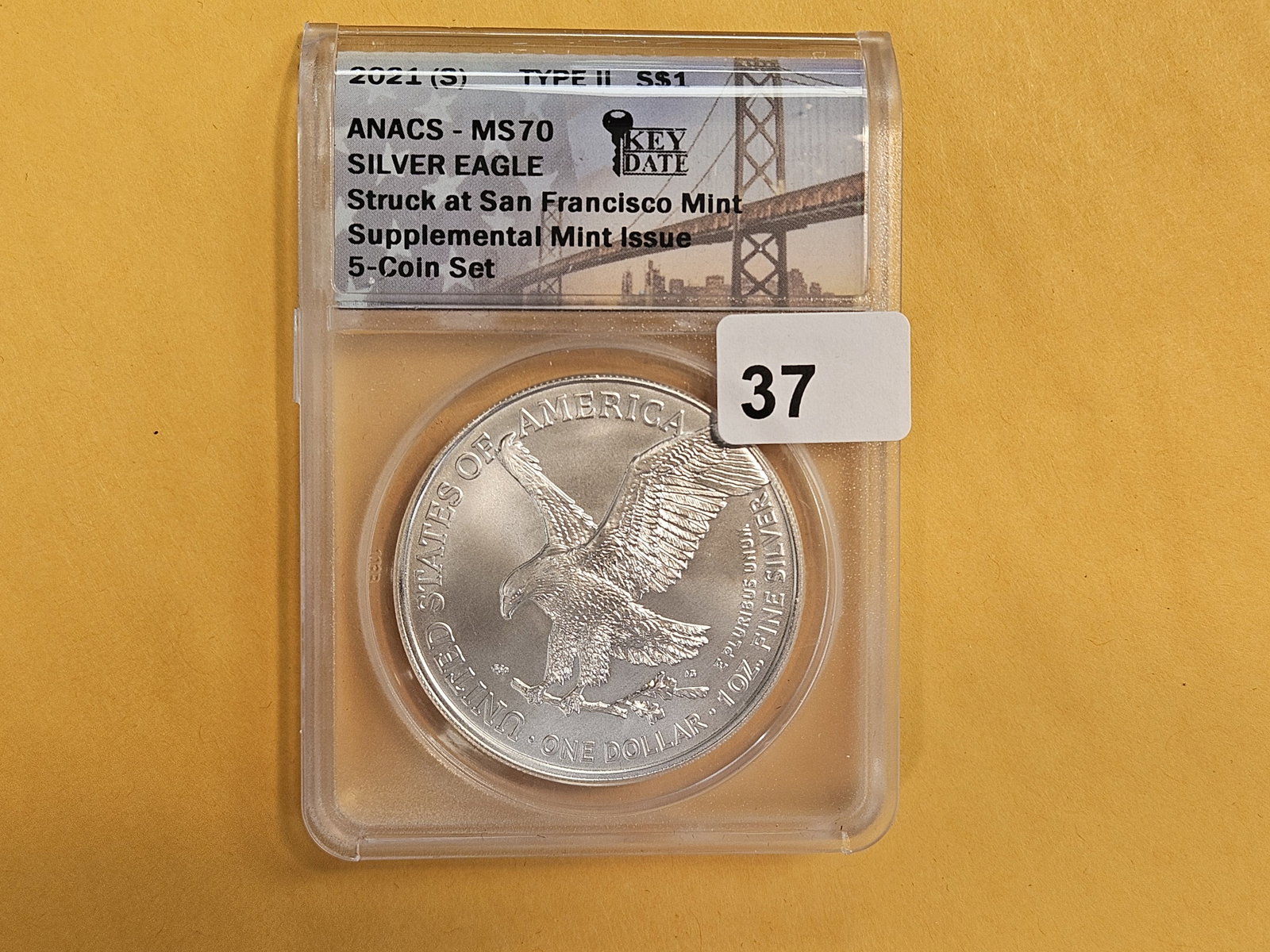 PERFECT! ANACS 2021 (S) American Silver Eagle in Mint State 70: Perfect Grade