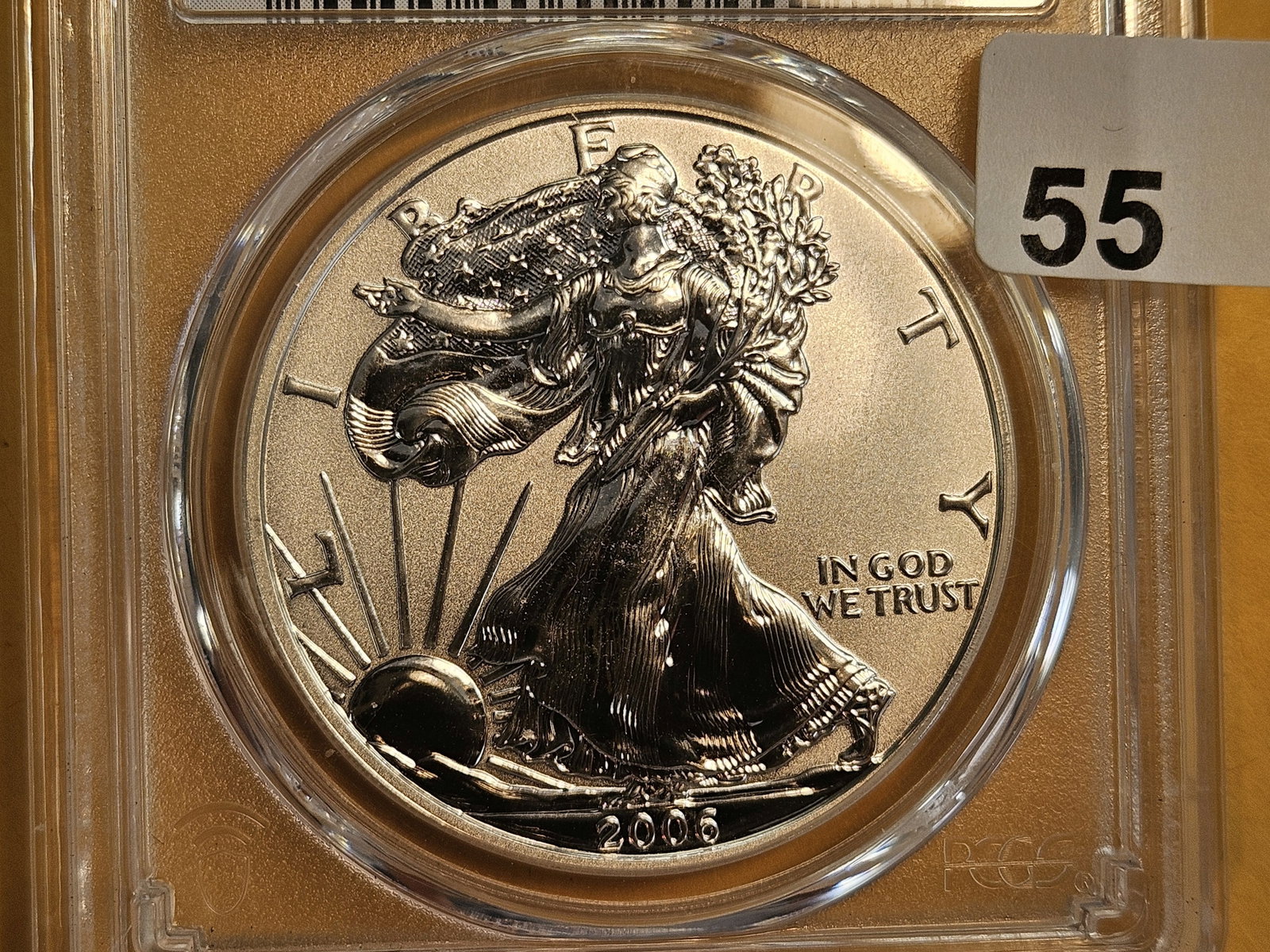 * PERFECT * SEMI-KEY! PCGS 2006-P American Silver Eagle in REVERSE Proof 70: Perfect Grade! Semi-key! Again…check your price guides!