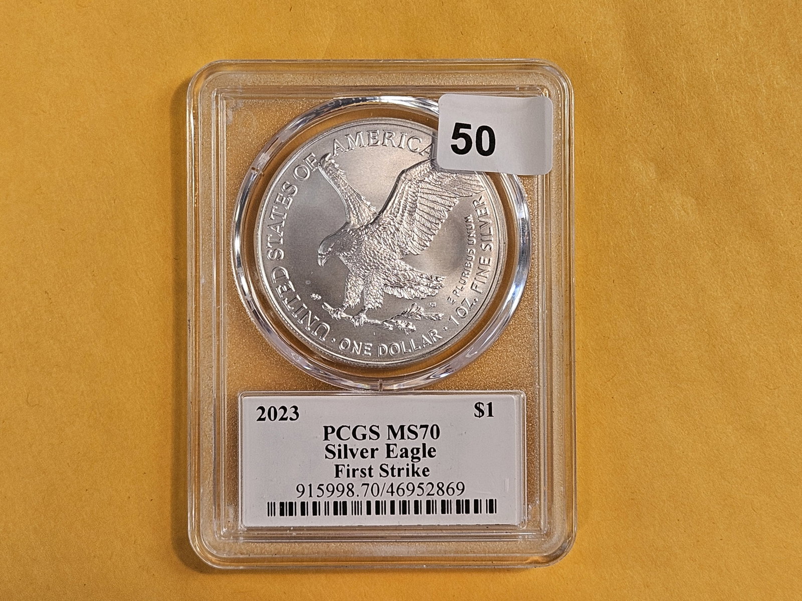 PERFECT! PCGS 2023 American Silver Eagle in Mint State 70 (1 of 2)