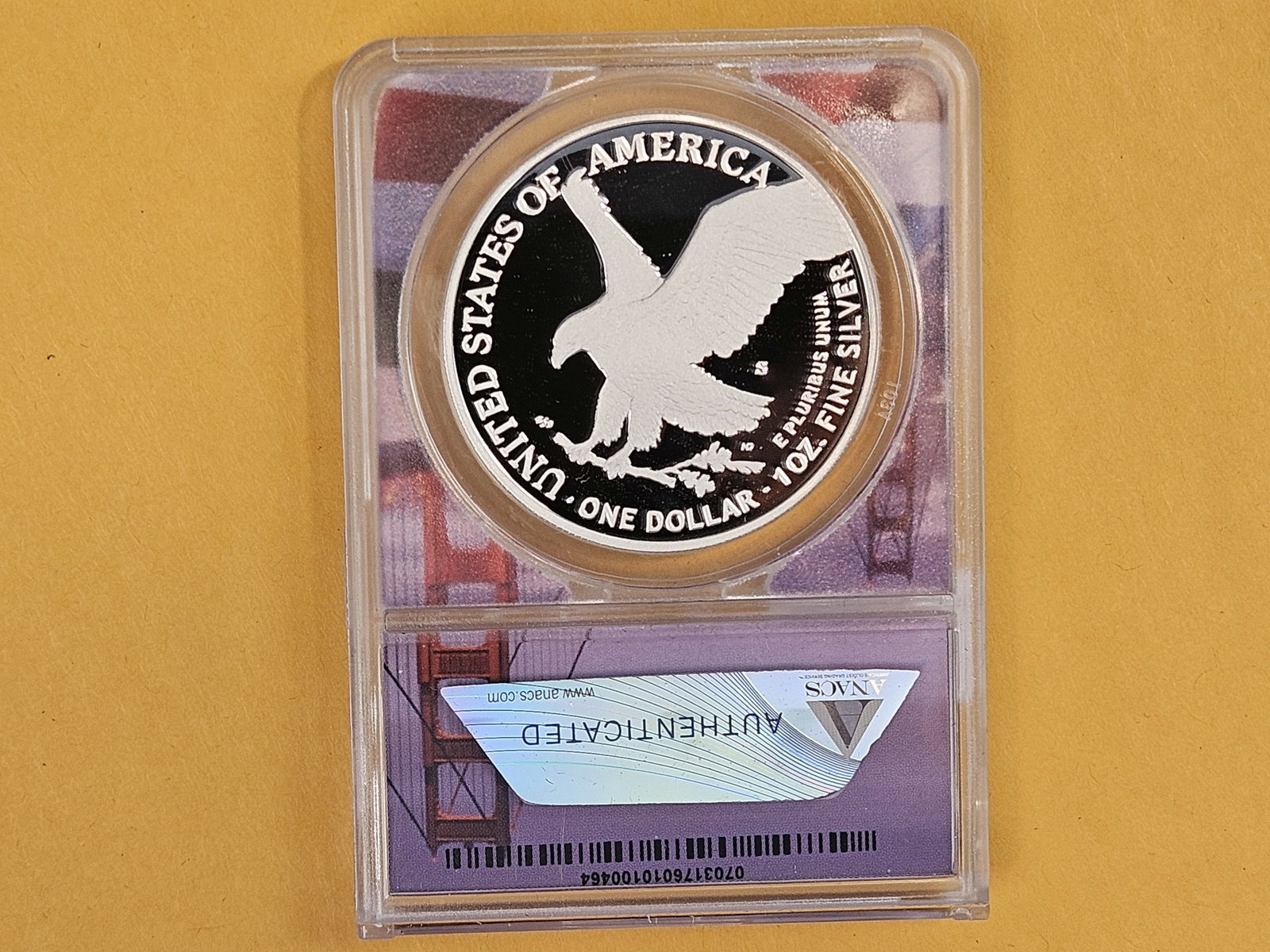 PERFECT! ANACS 2023-S American Silver Eagle in Proof 70 Deep Cameo - 2