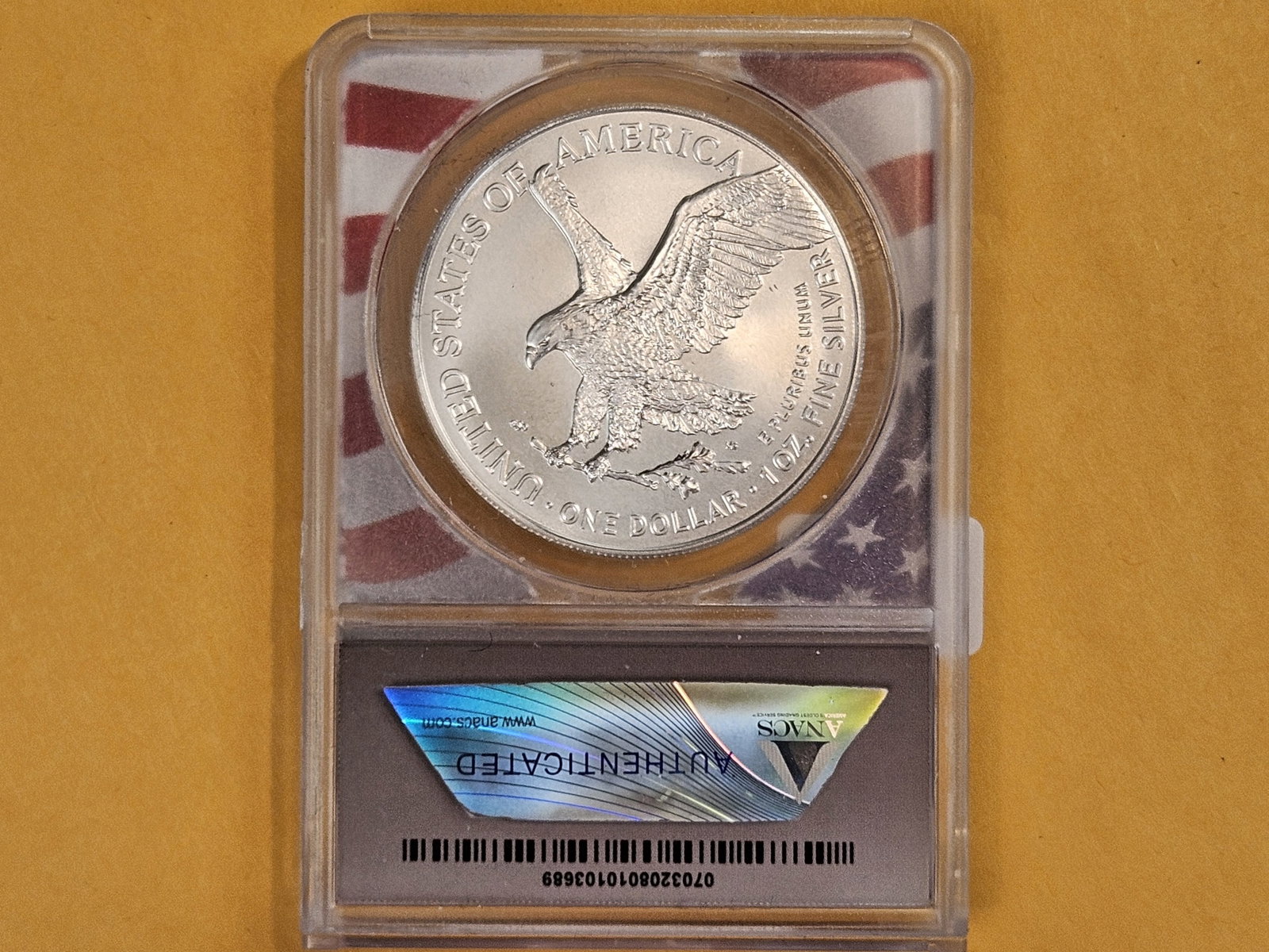 PERFECT! ANACS 2024 American Silver Eagle in Mint State 70 - 2