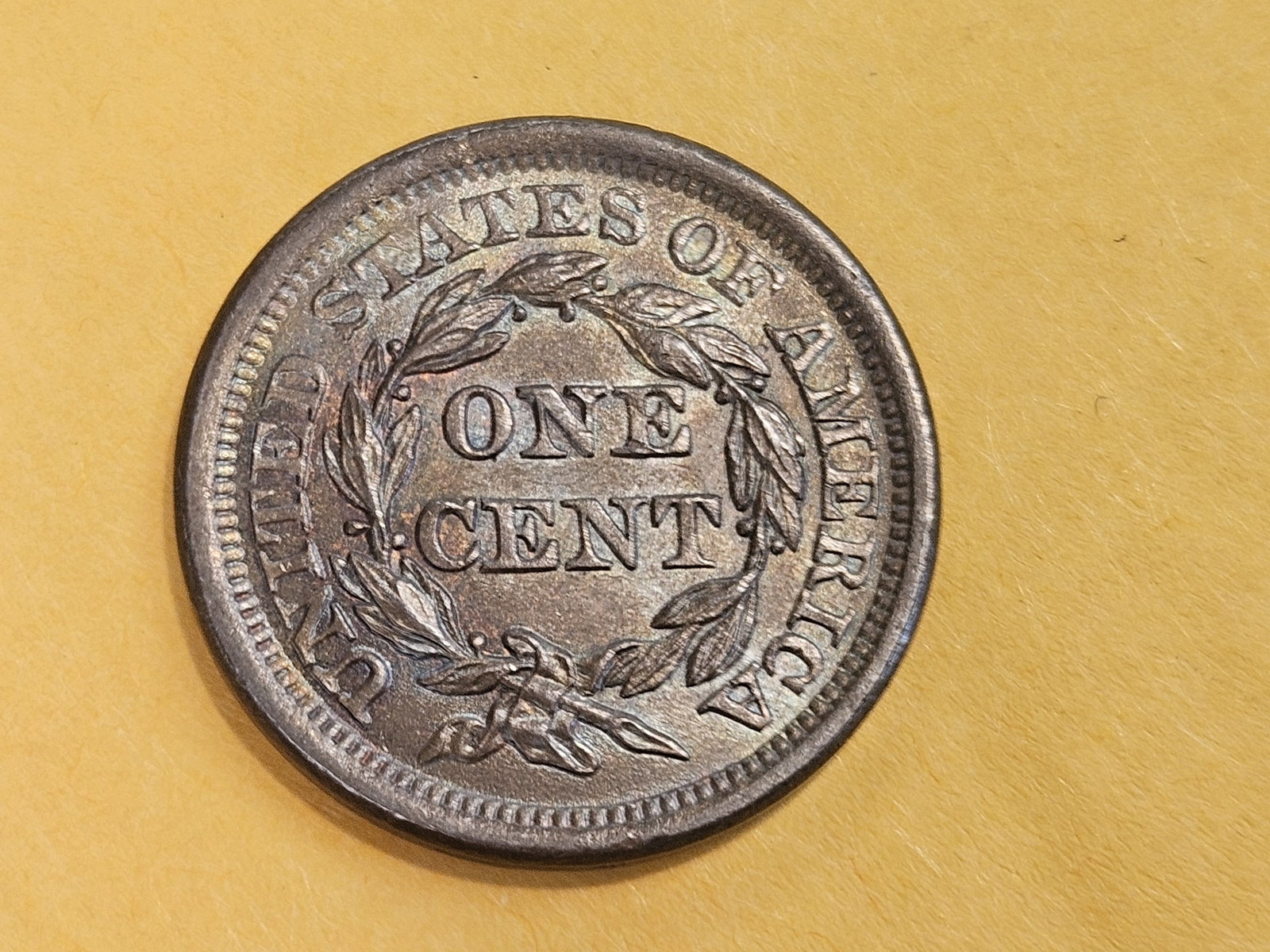 * Choice Brown Uncirculated 1855 Braided Hair Large Cent - 11