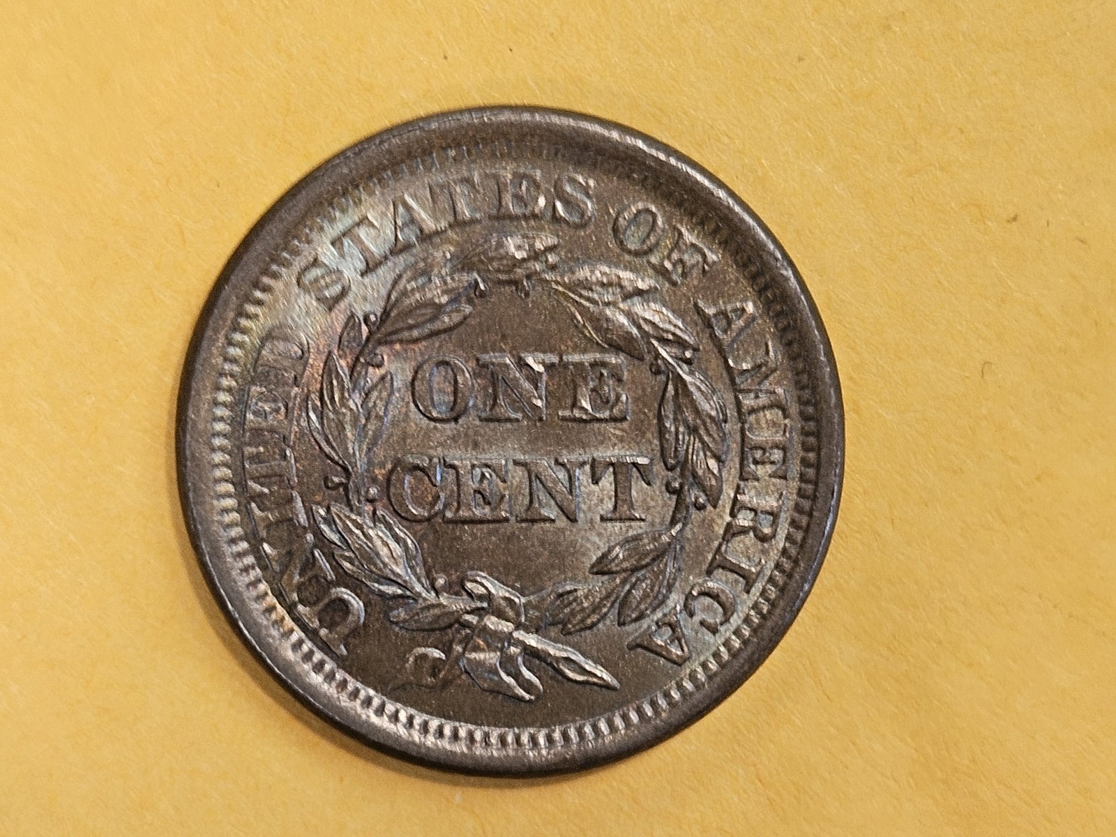 * Choice Brown Uncirculated 1855 Braided Hair Large Cent - 12