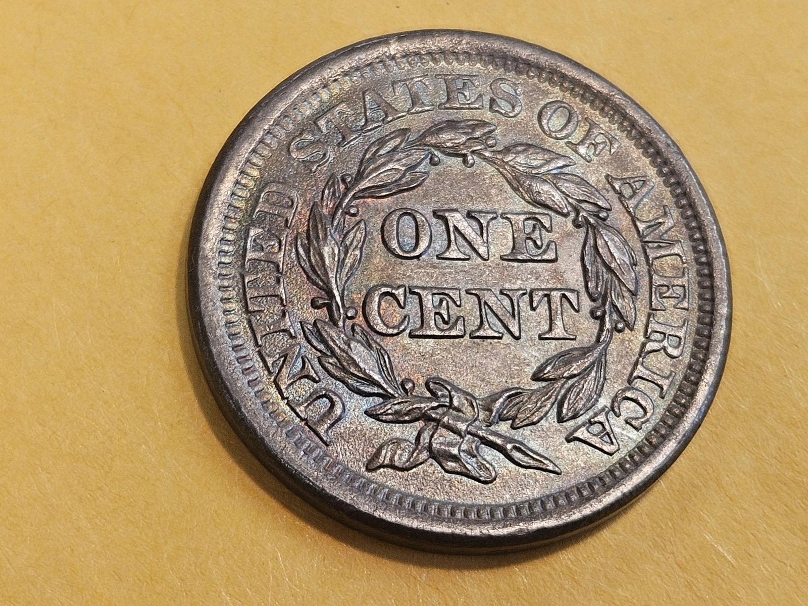* Choice Brown Uncirculated 1855 Braided Hair Large Cent - 9