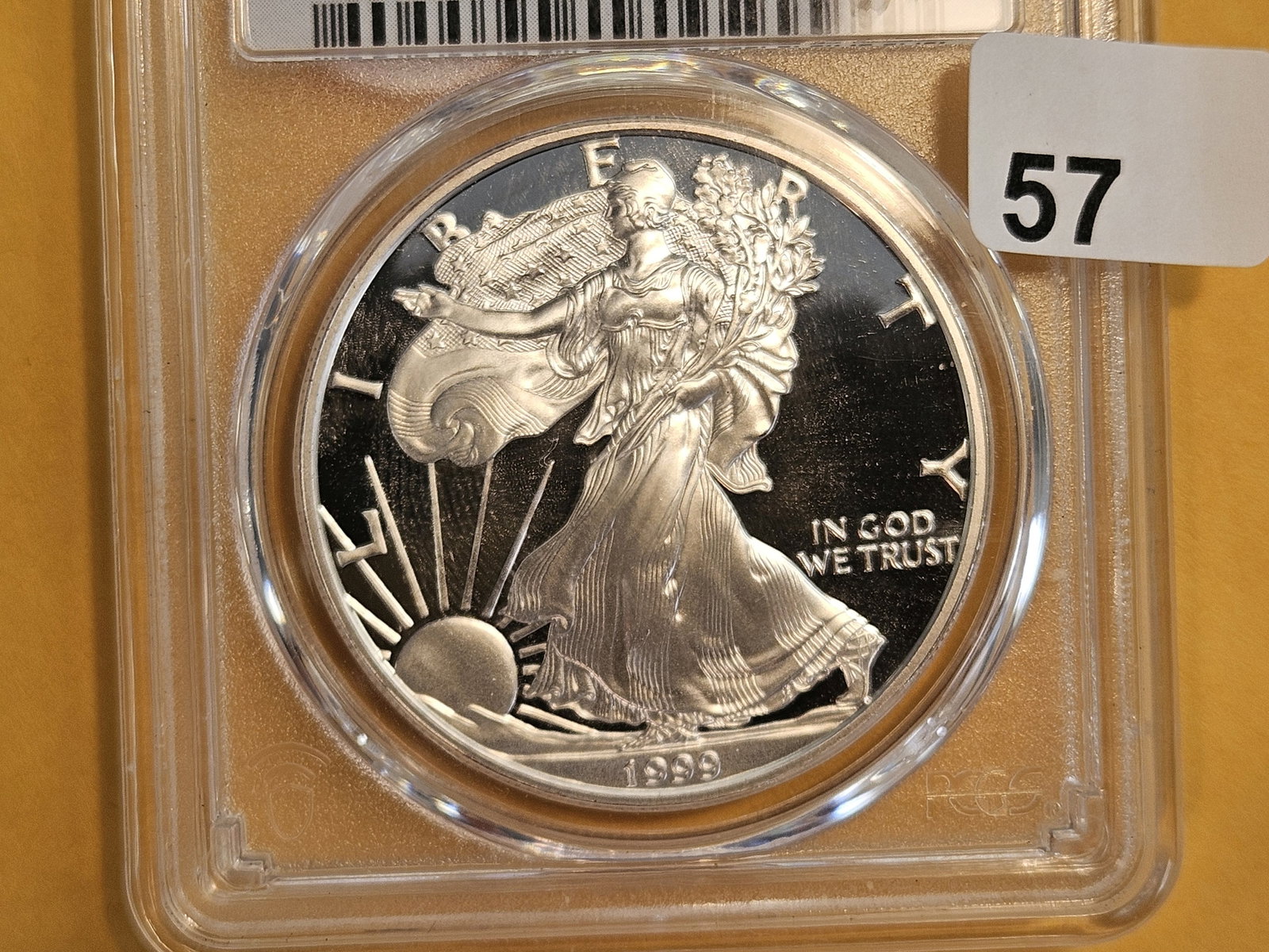 * PERFECT * Better Date PCGS 1999-P American Silver Eagle in Proof 70 Deep Cameo: Perfect Grade! Better Date! Check your price guides on these early ASE Proofs!