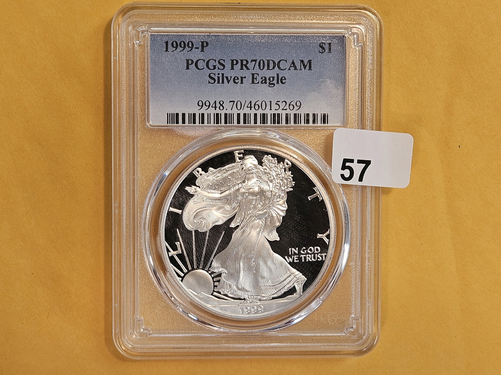 * PERFECT * Better Date PCGS 1999-P American Silver Eagle in Proof 70 Deep Cameo - 2