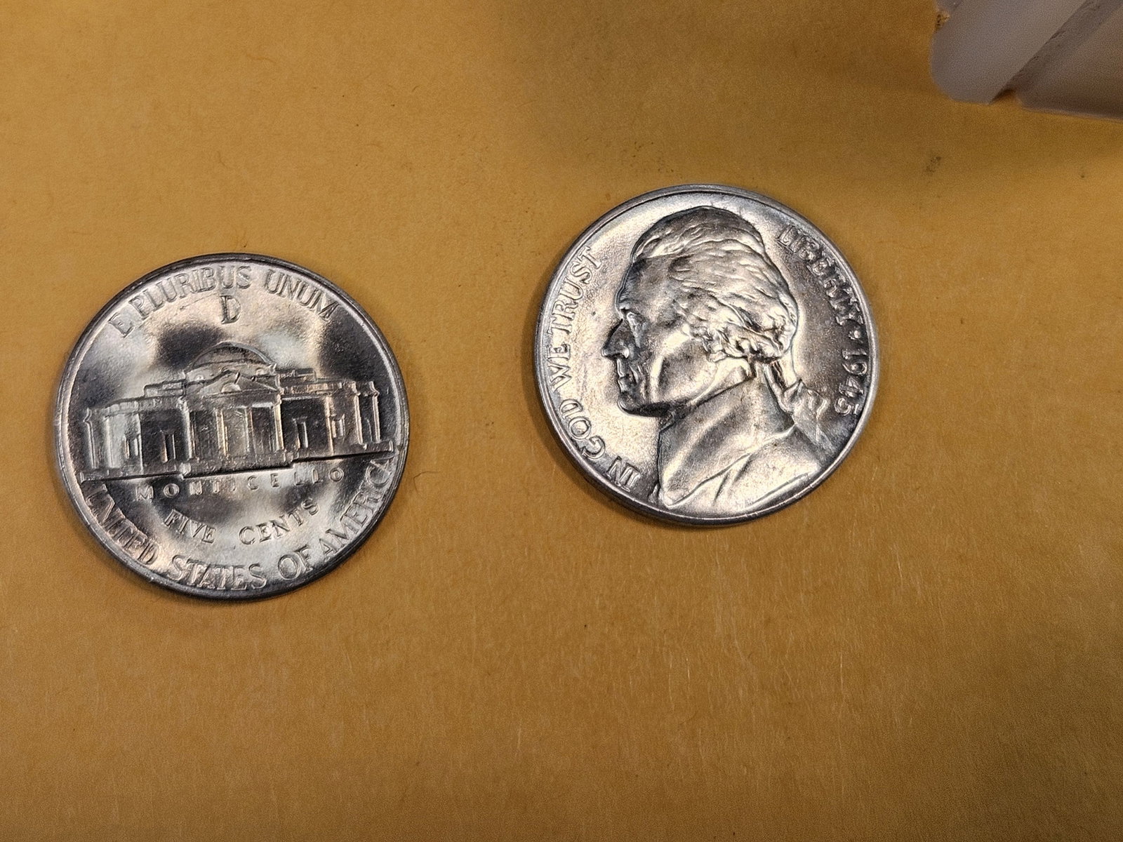 Full, Brilliant Uncirculated Roll of Silver 1945-D Jefferson Nickels - 3