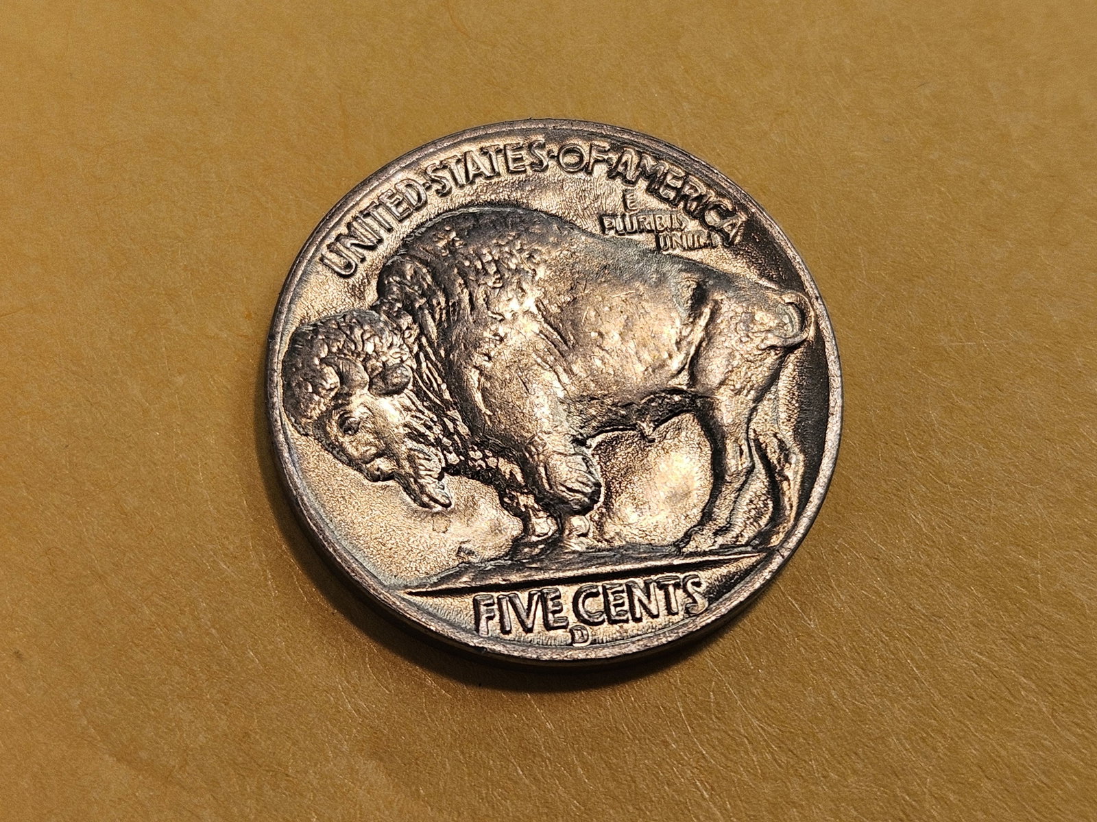 * GEM Brilliant Uncirculated 1938-D Buffalo Nickel - 6