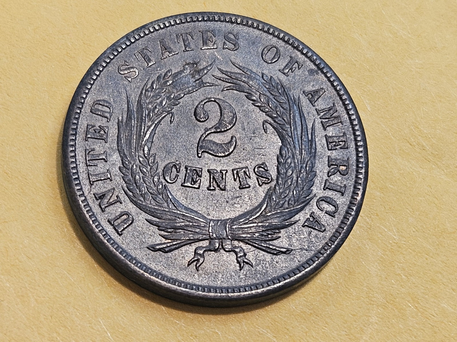 * Choice Brown Uncirculated 1864 Two Cent Piece - 6