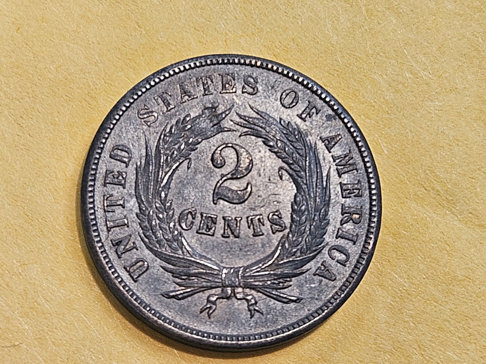 * Choice Brown Uncirculated 1864 Two Cent Piece - 7