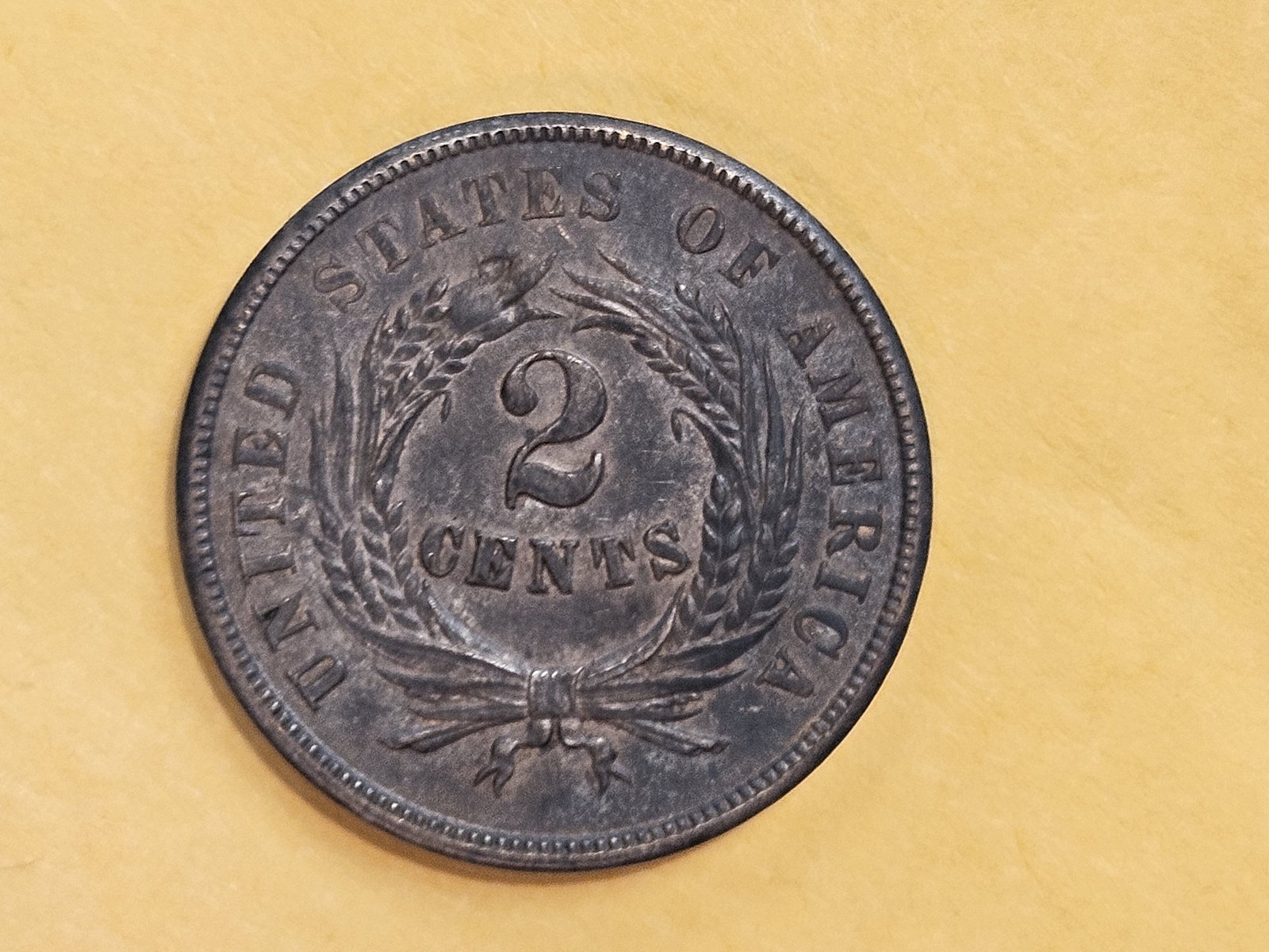 * Choice Brown Uncirculated 1864 Two Cent Piece - 8