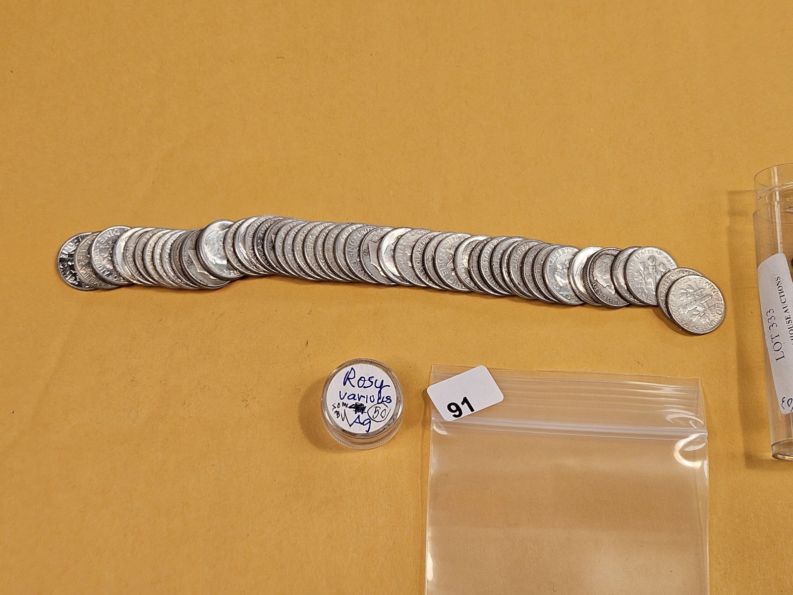 Fifty Silver Roosevelt Dimes - 2