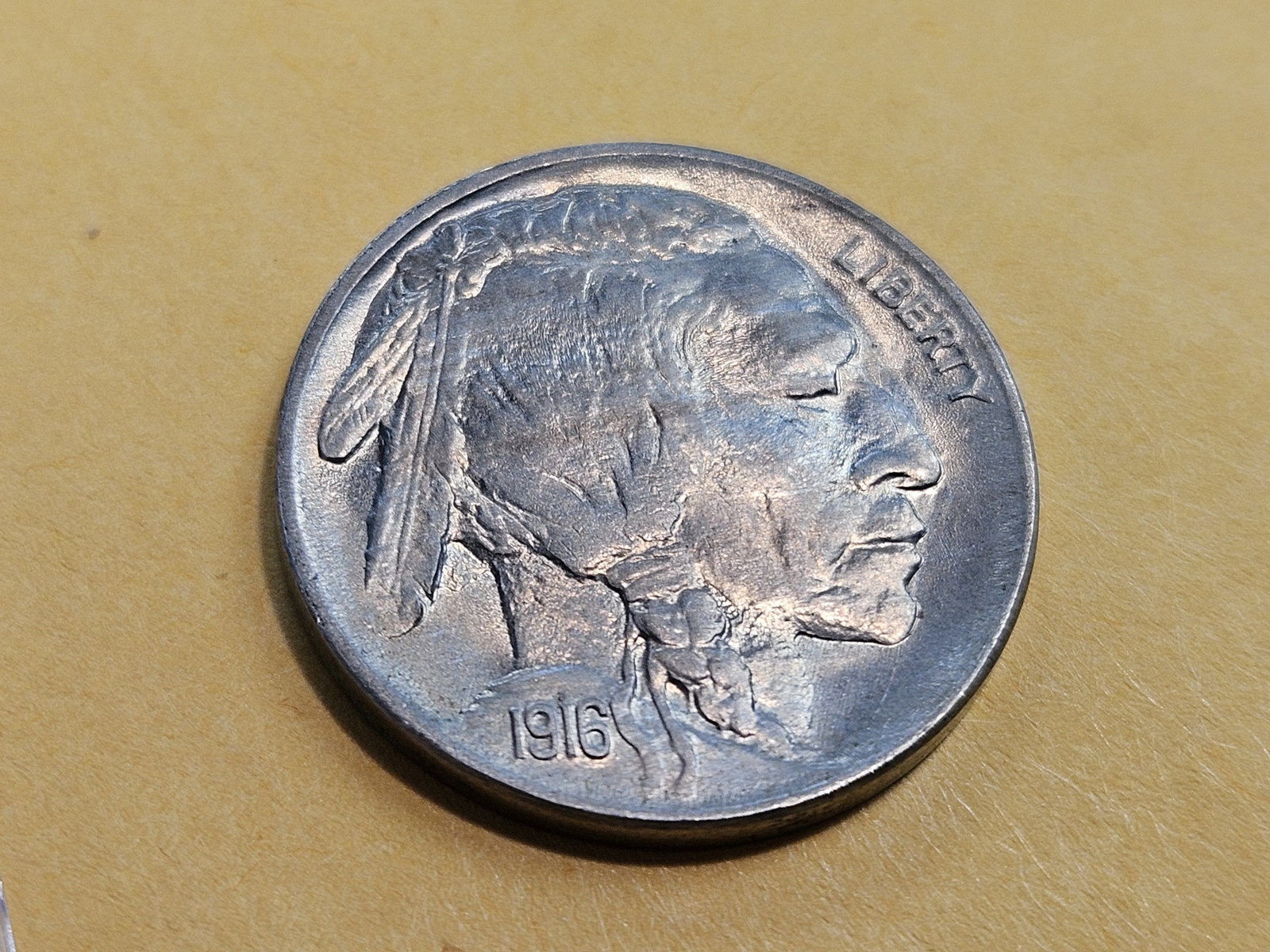 Very Choice Brilliant Uncirculated 1916 Buffalo Nickel - 3