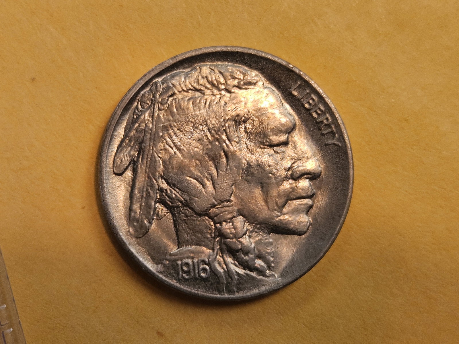 Very Choice Brilliant Uncirculated 1916 Buffalo Nickel - 6