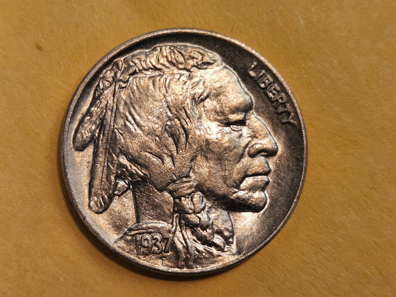 Choice Brilliant Uncirculated 1937-D Buffalo Nickel - 3