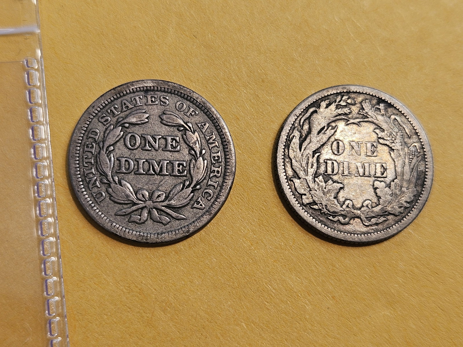 1856 and 1861 Seated Liberty Silver Dimes - 4