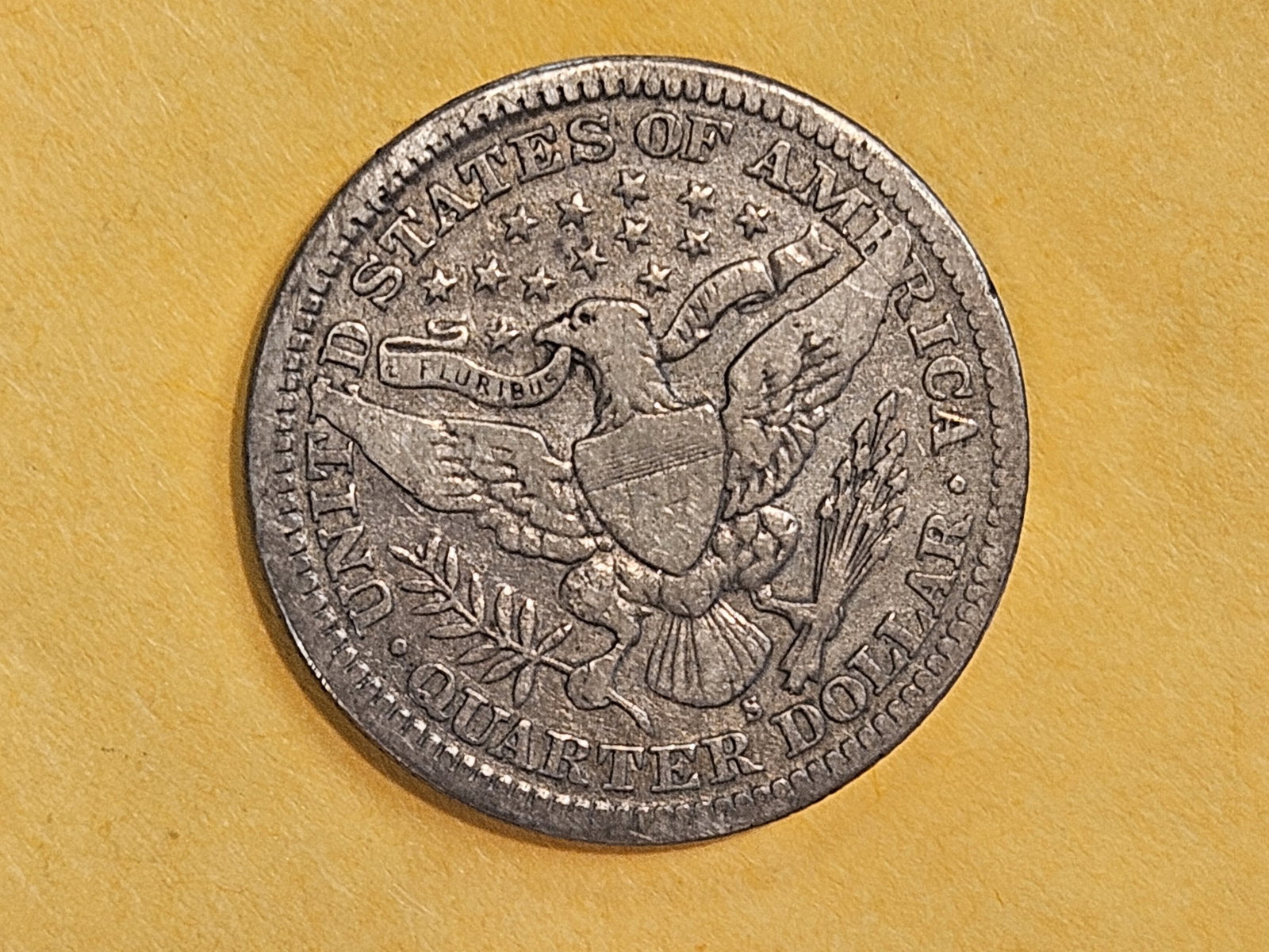 Semi-Key 1915-S Barber Quarter in Fine - 5