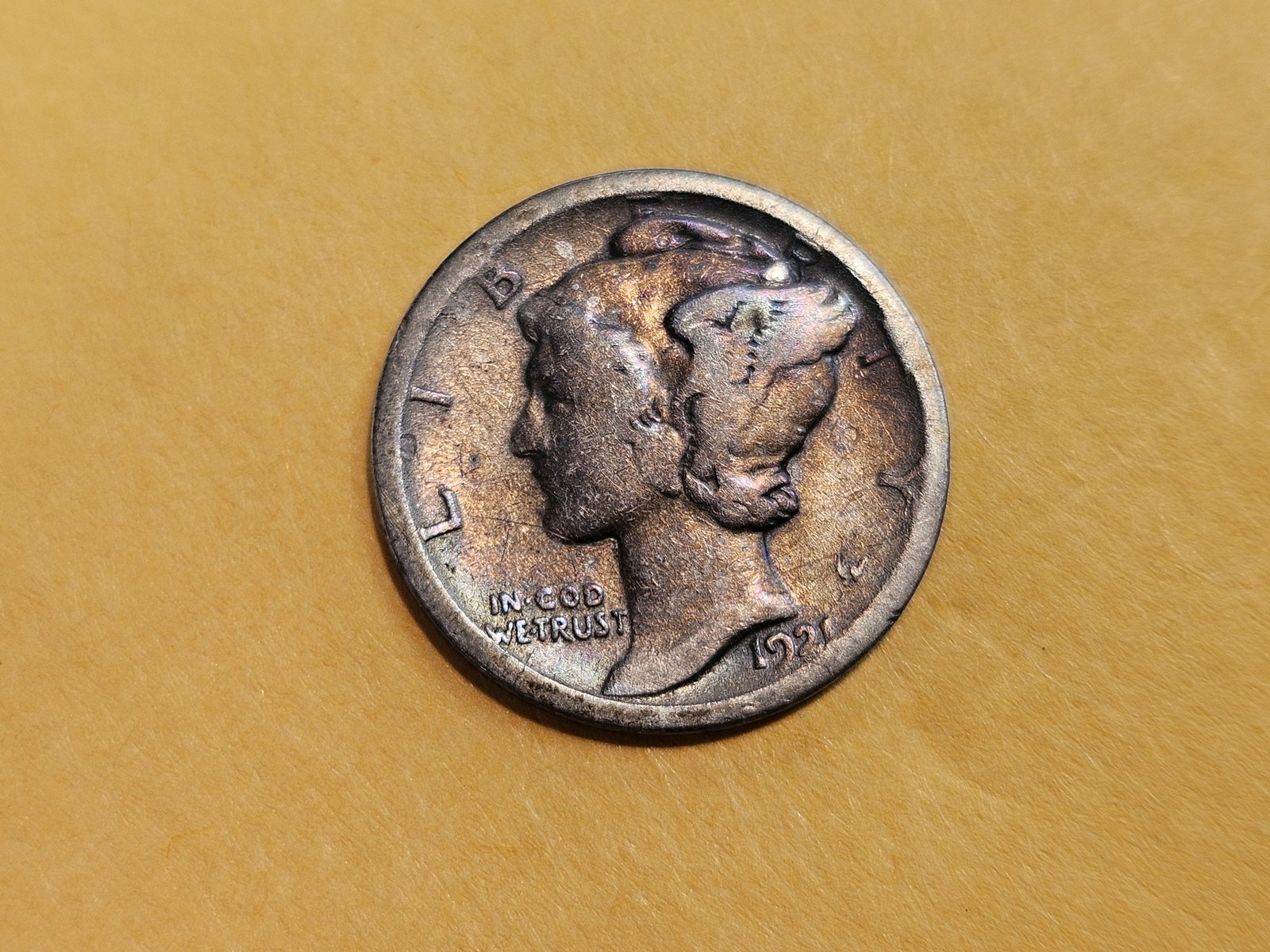 KEY Date 1921-D Mercury Dime (1 of 3)