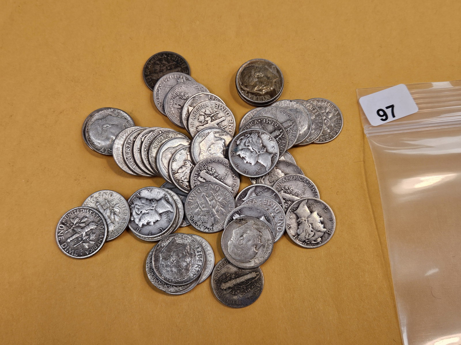 Fifty mixed silver Dimes - 2