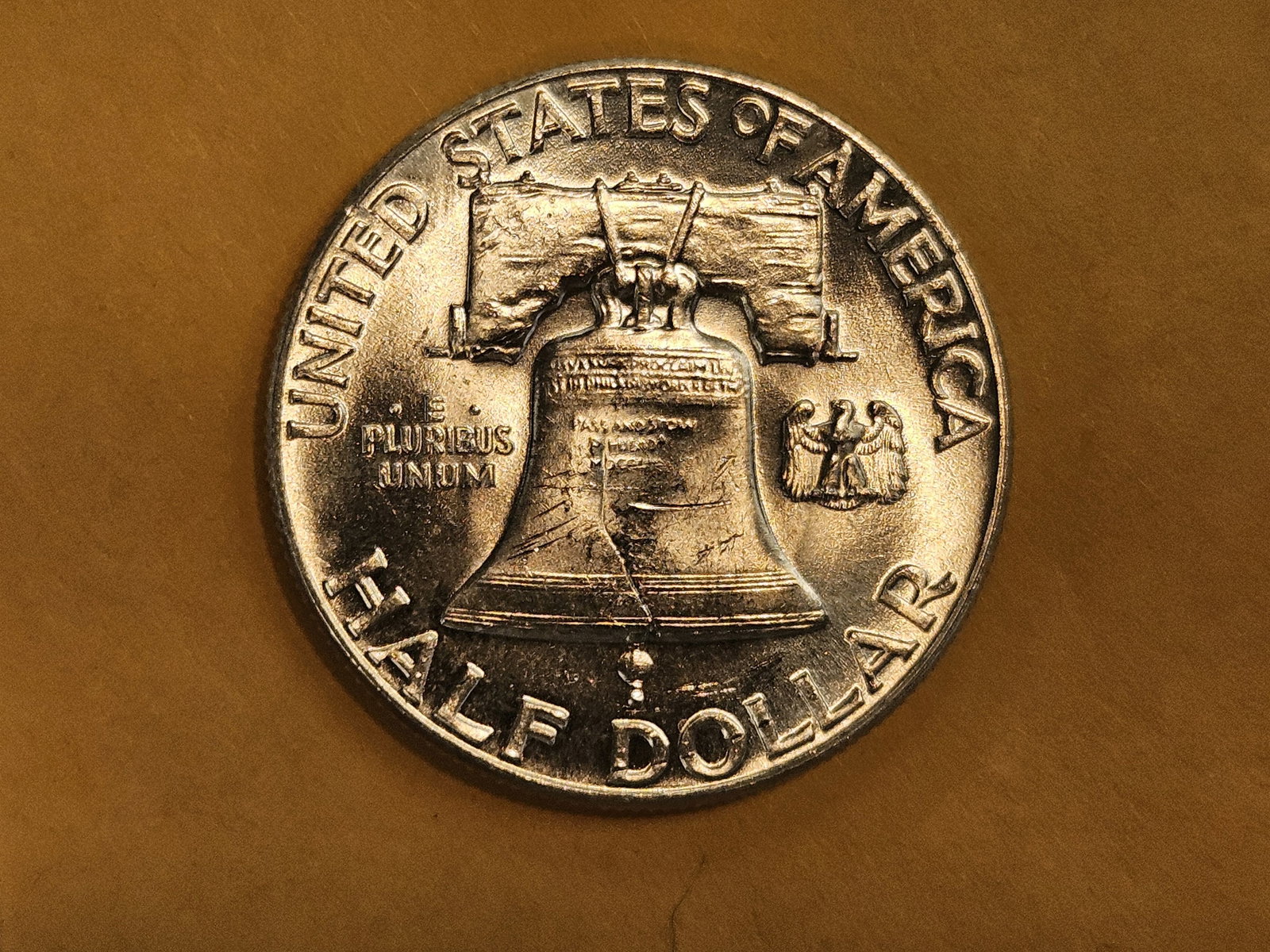 Choice Brilliant Uncirculated 1949 Franklin Half Dollar FBL - 4
