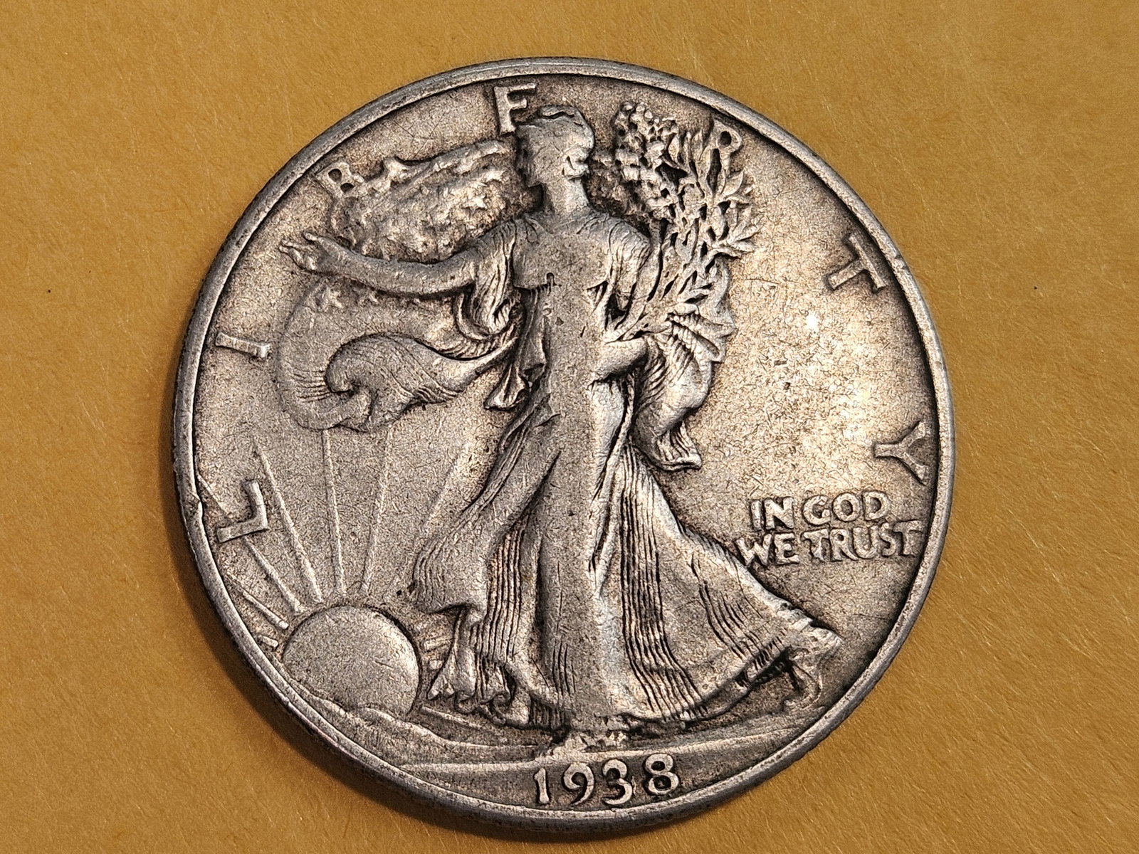KEY DATE 1938-D Walking Liberty Half Dollar in Very Fine plus (1 of 4)