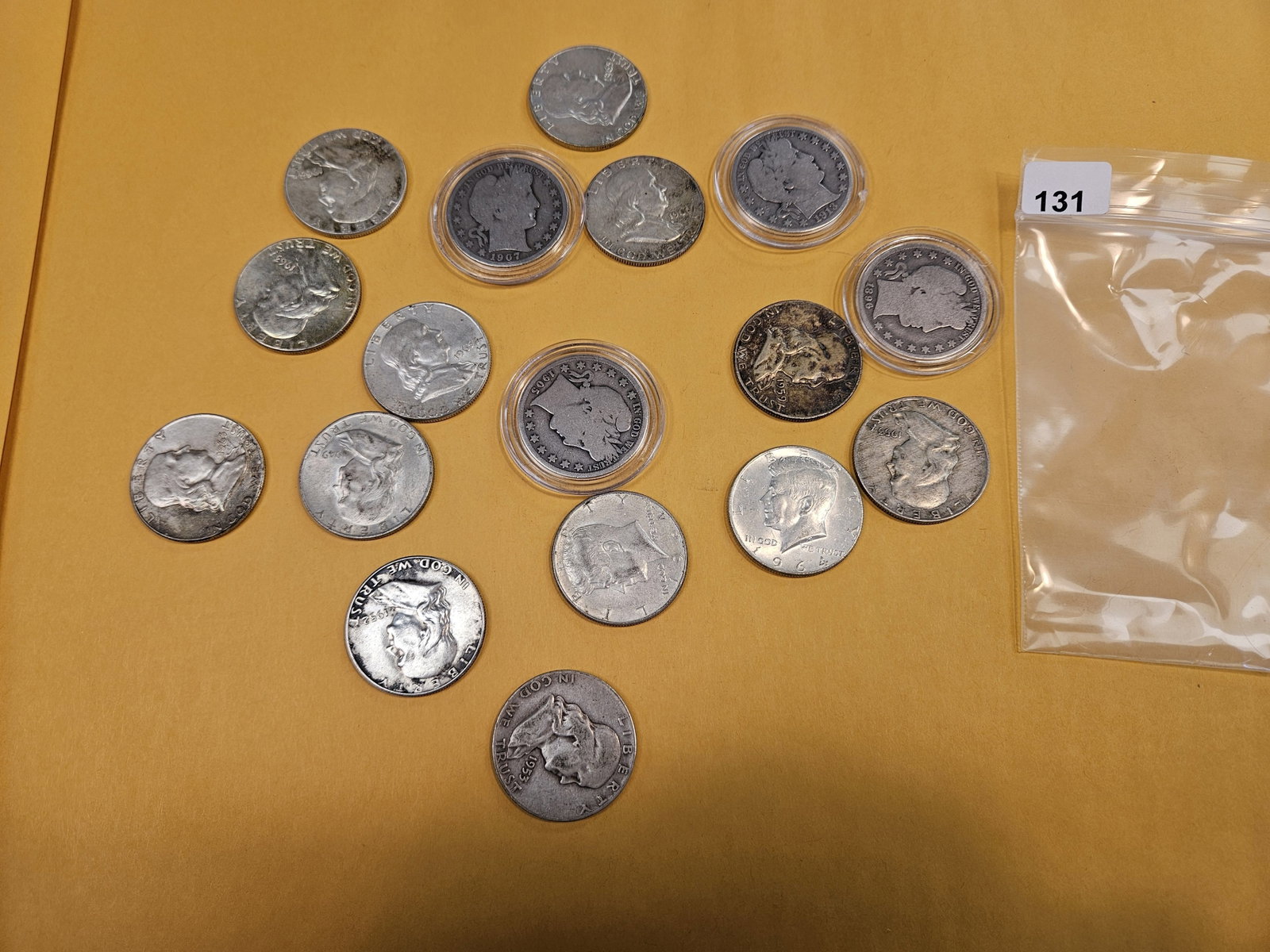 Seventeen mixed Silver Half Dollars - 2