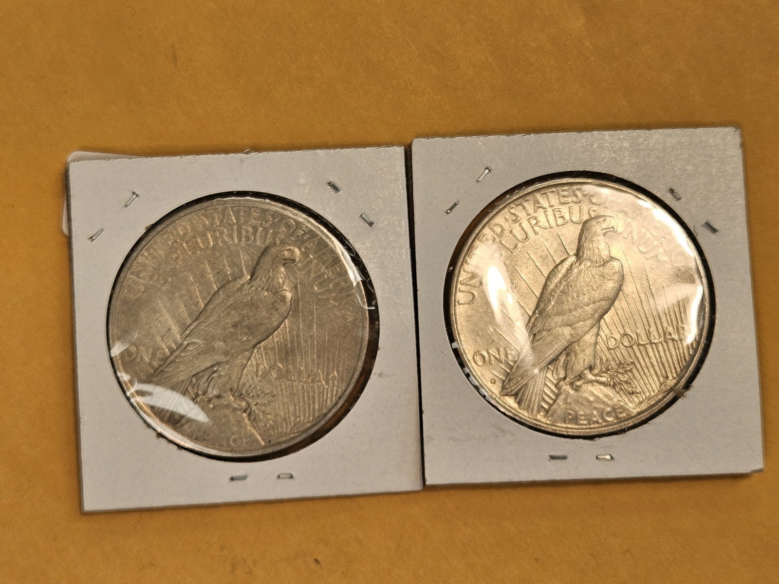 1922 and 1922-D Peace Silver Dollars - 2