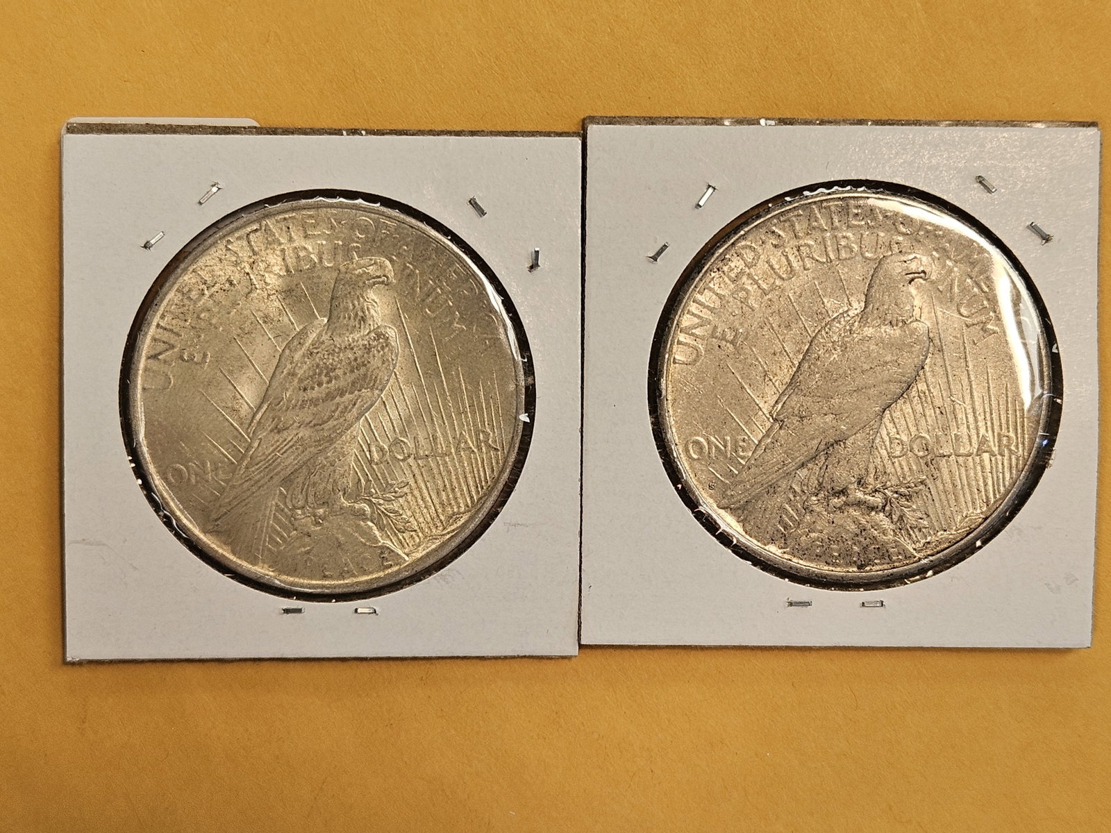 1923 and 1925-S Peace Silver Dollars - 2