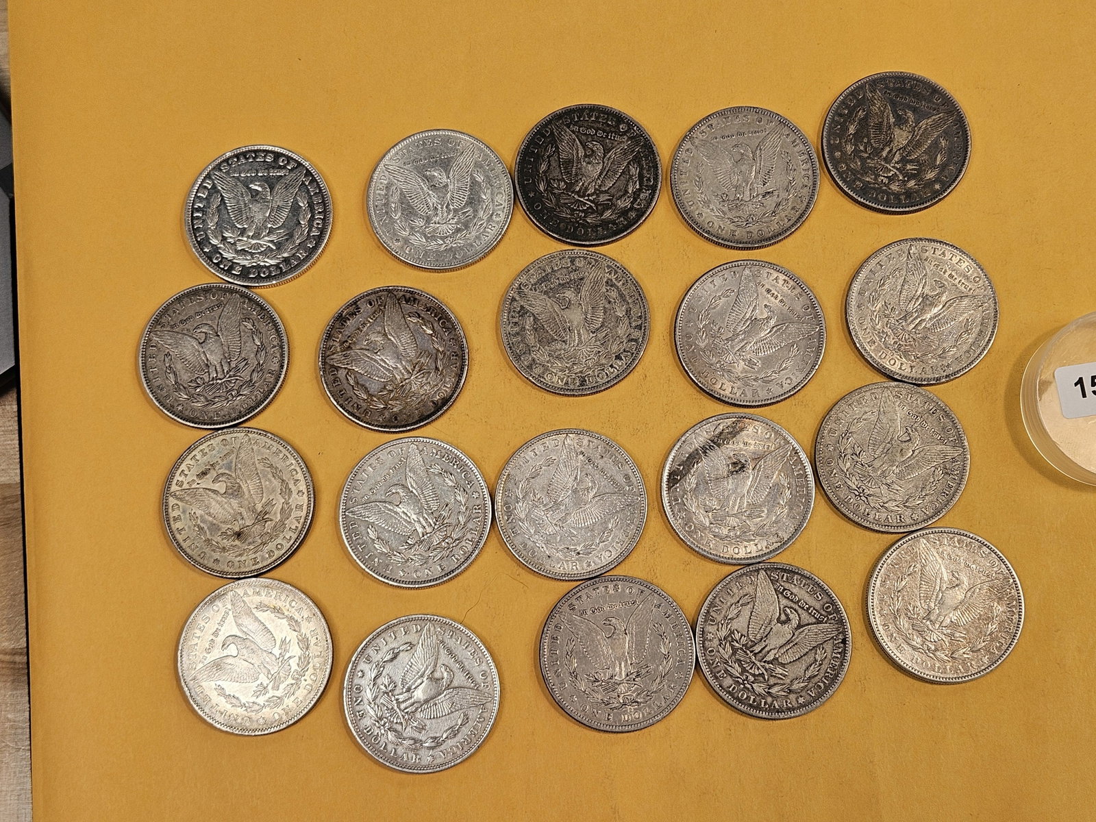 ** FULL ROLL ** Twenty Morgan Silver Dollars - 6