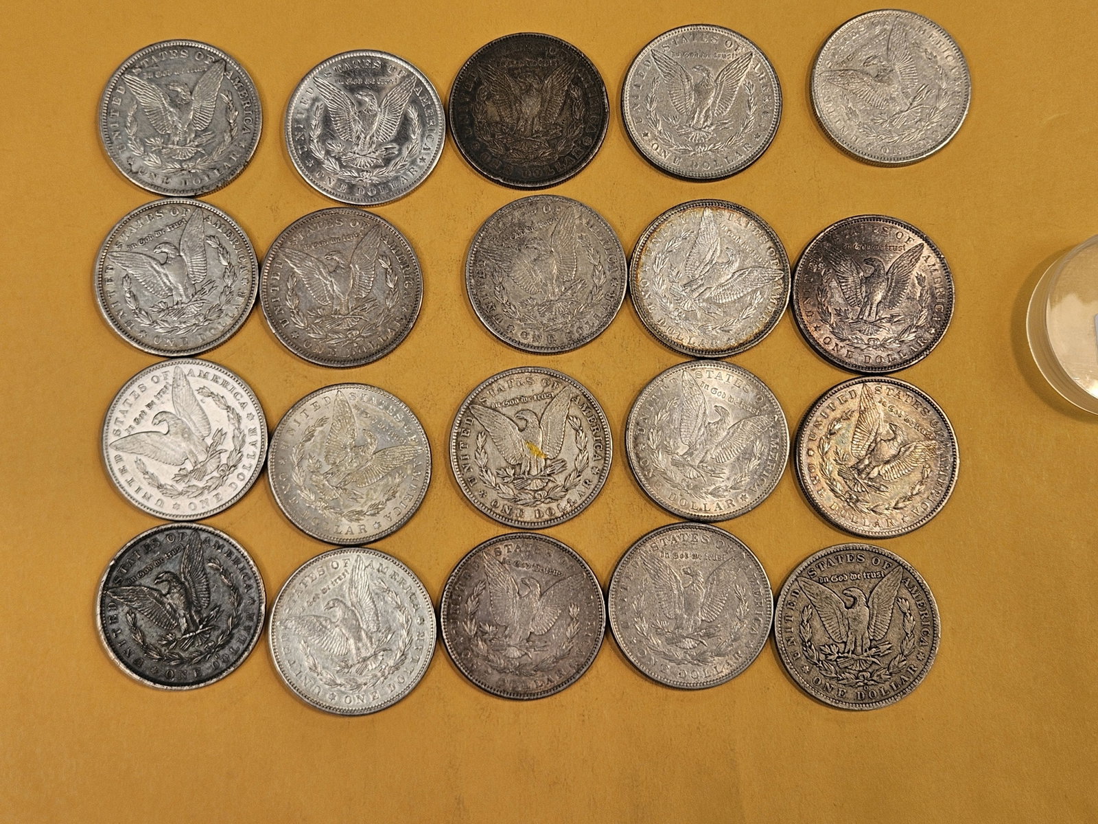 ** FULL ROLL ** Twenty Morgan Silver Dollars - 6